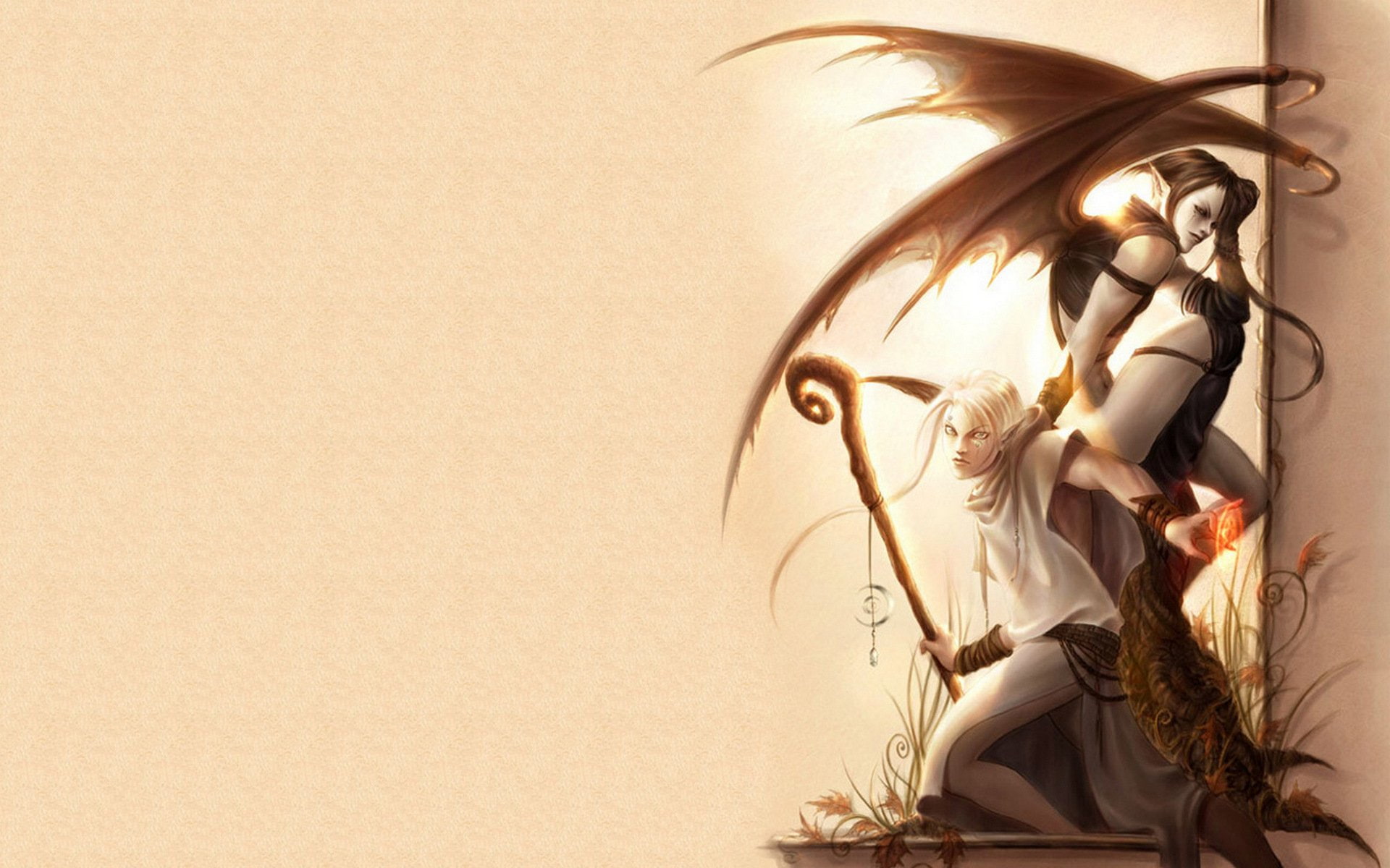 People, Magical, Occult, Druid, 1080P, Fantasy, Wings, HD Wallpaper