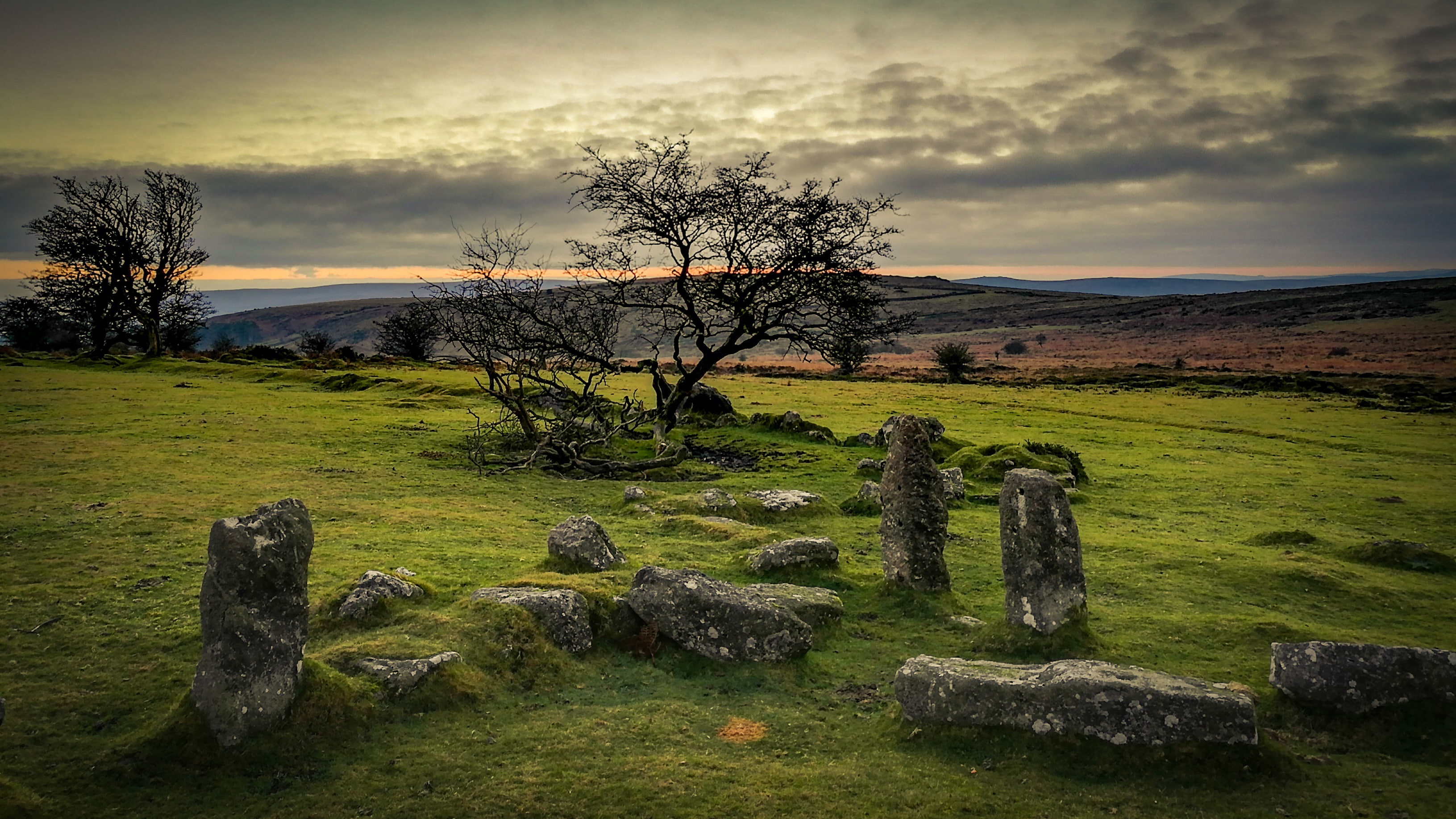 stones, druid, 2K, HD Wallpaper
