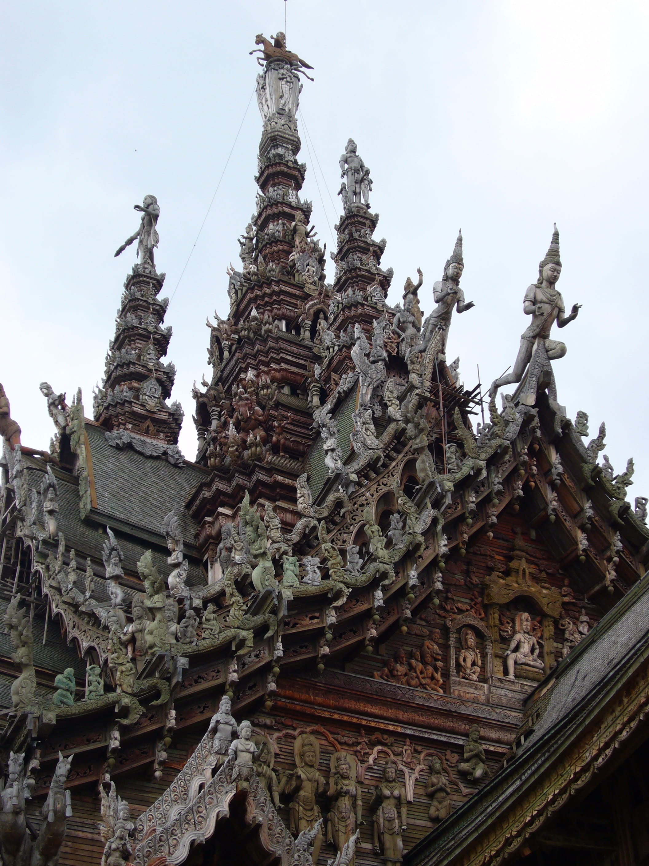 art and craft, meditation, demon - fictional character, ornate, nature, architecture, sculpture, no people, Buddhist Temple, entirely of wood, spire, the past, Phone HD Wallpaper