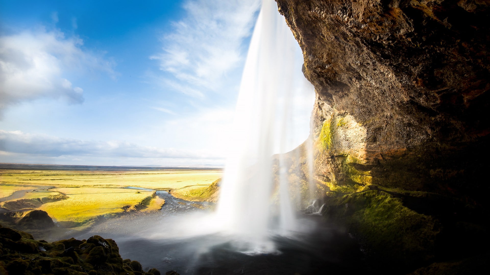 landscape, 1080P, waterfall, nature, Iceland, HD Wallpaper