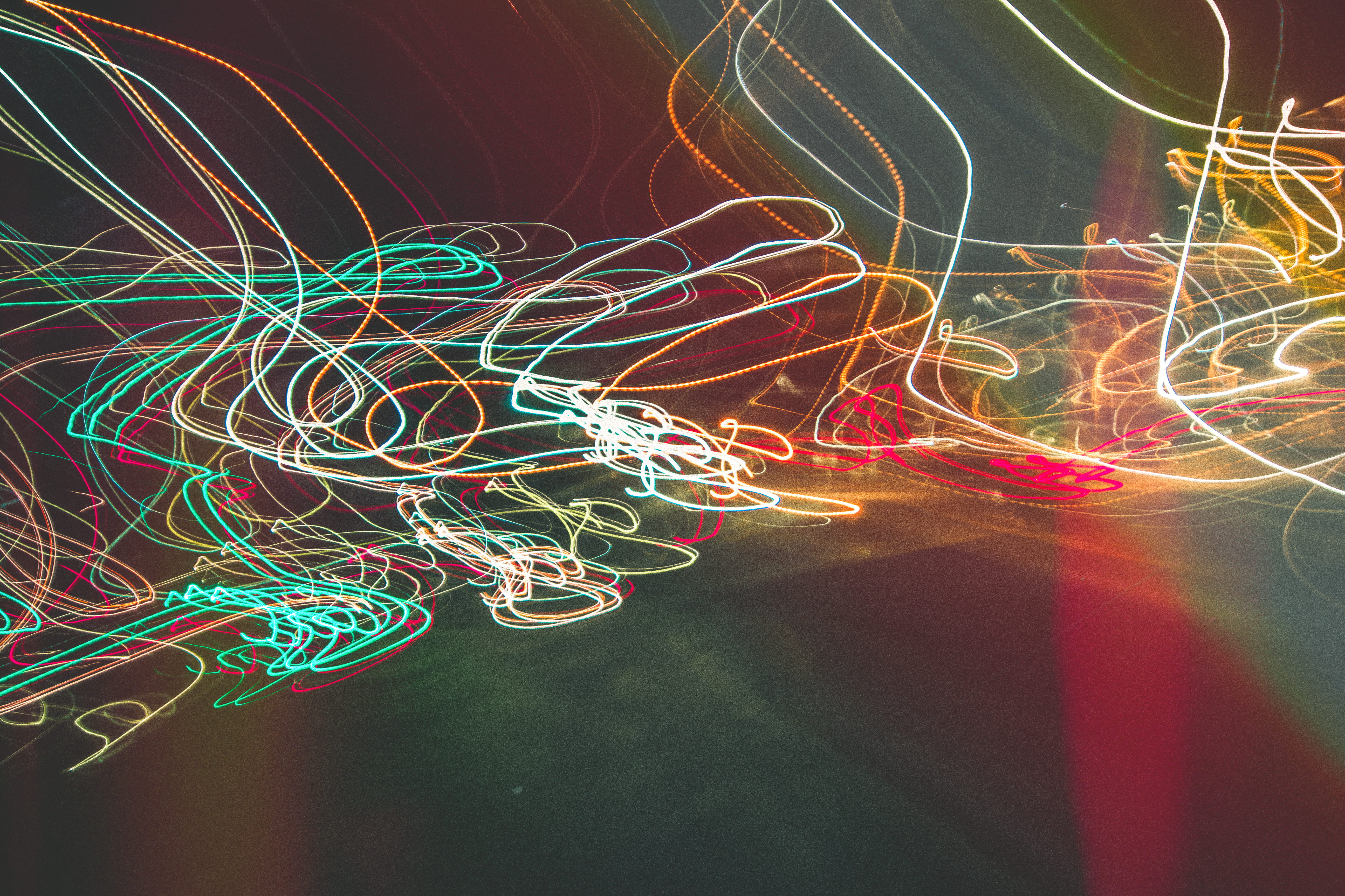 power supply, motion, light trail, 5K, complexity, speed, night, light - natural phenomenon, pattern, colorful, blurred motion, long exposure, squiggly, HD Wallpaper