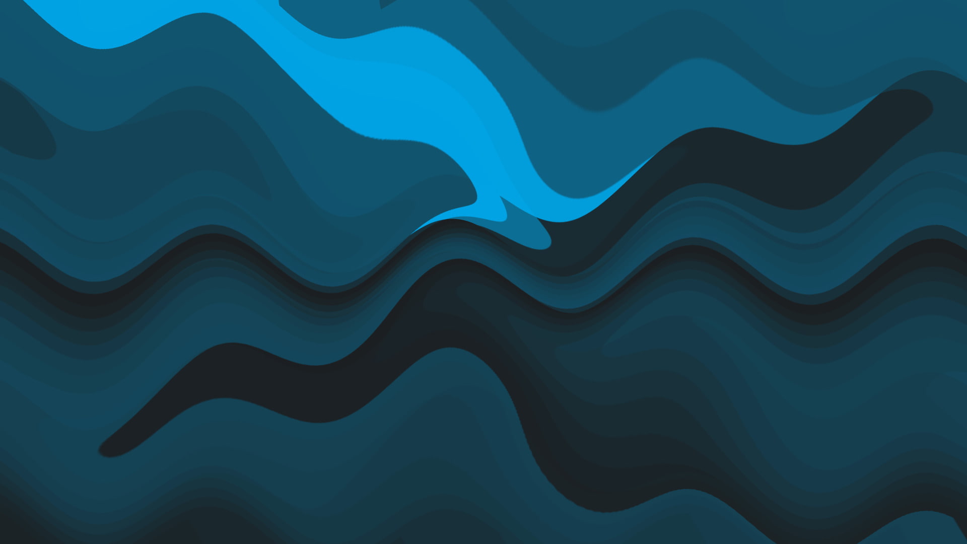 no people, textured, 1080P, motion, creativity, wave pattern, abstract, simplicity, pattern, full frame, water, studio shot, reflection, close-up, squiggly blue abstract waveforms, HD Wallpaper