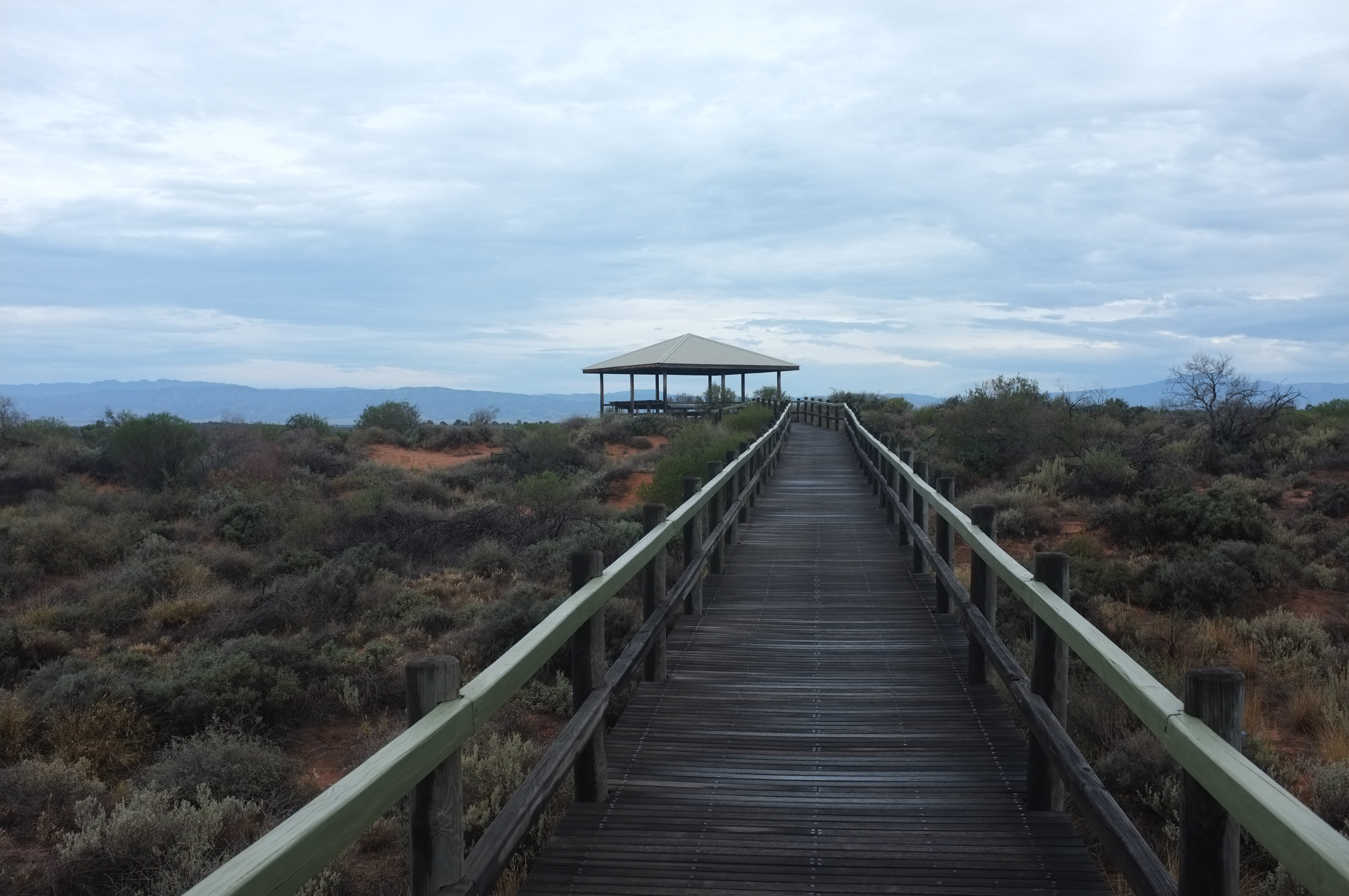 tranquility, connection, day, diminishing perspective, Port Augusta, cloud - sky, scenics - nature, Australia, architecture, tranquil scene, railing, non-urban scene, HD Wallpaper