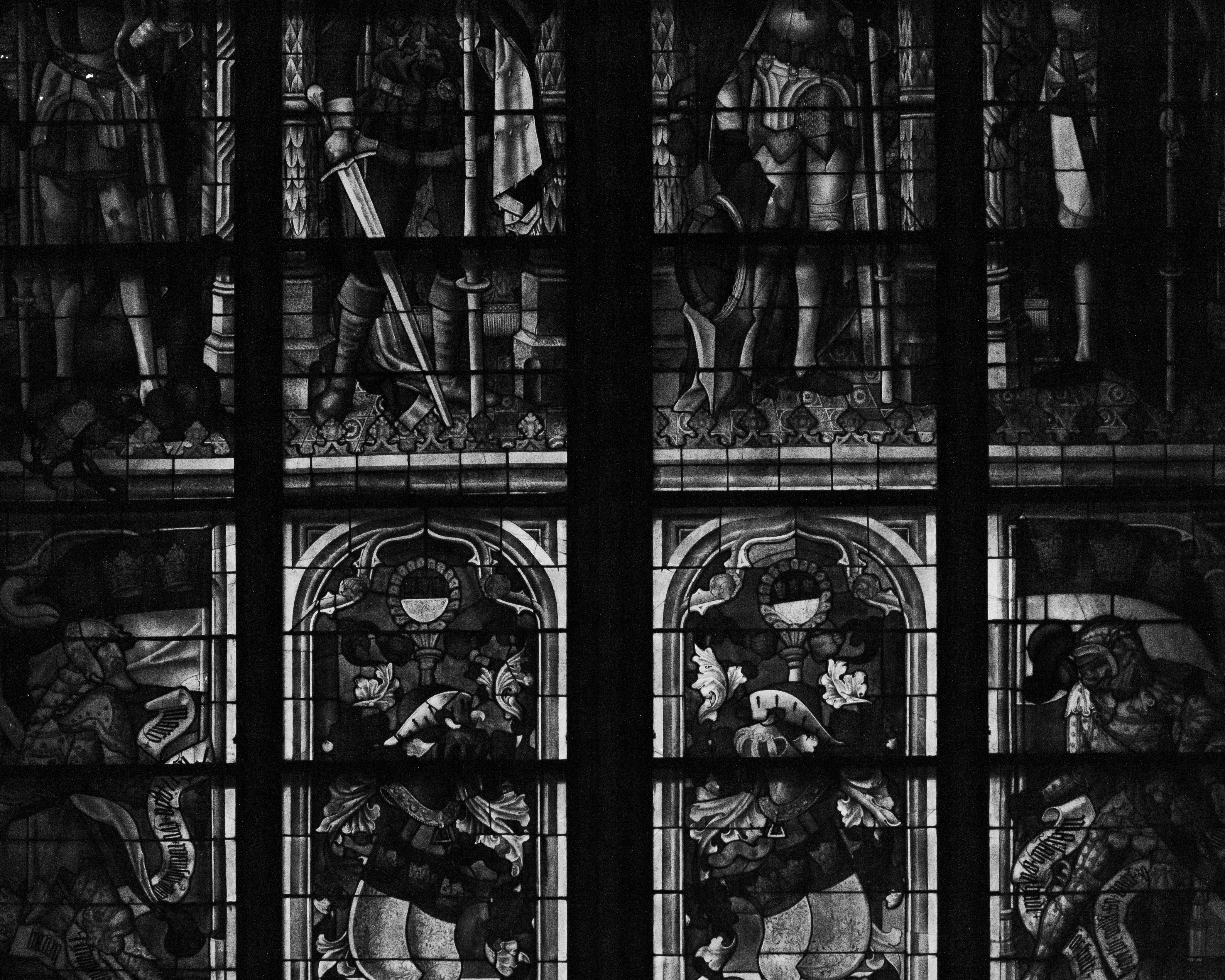 men, köln, church, creativity, 4K, bnw, gothic, window, cologne, building exterior, built structure, human representation, representation, cathedral, art and craft, HD Wallpaper