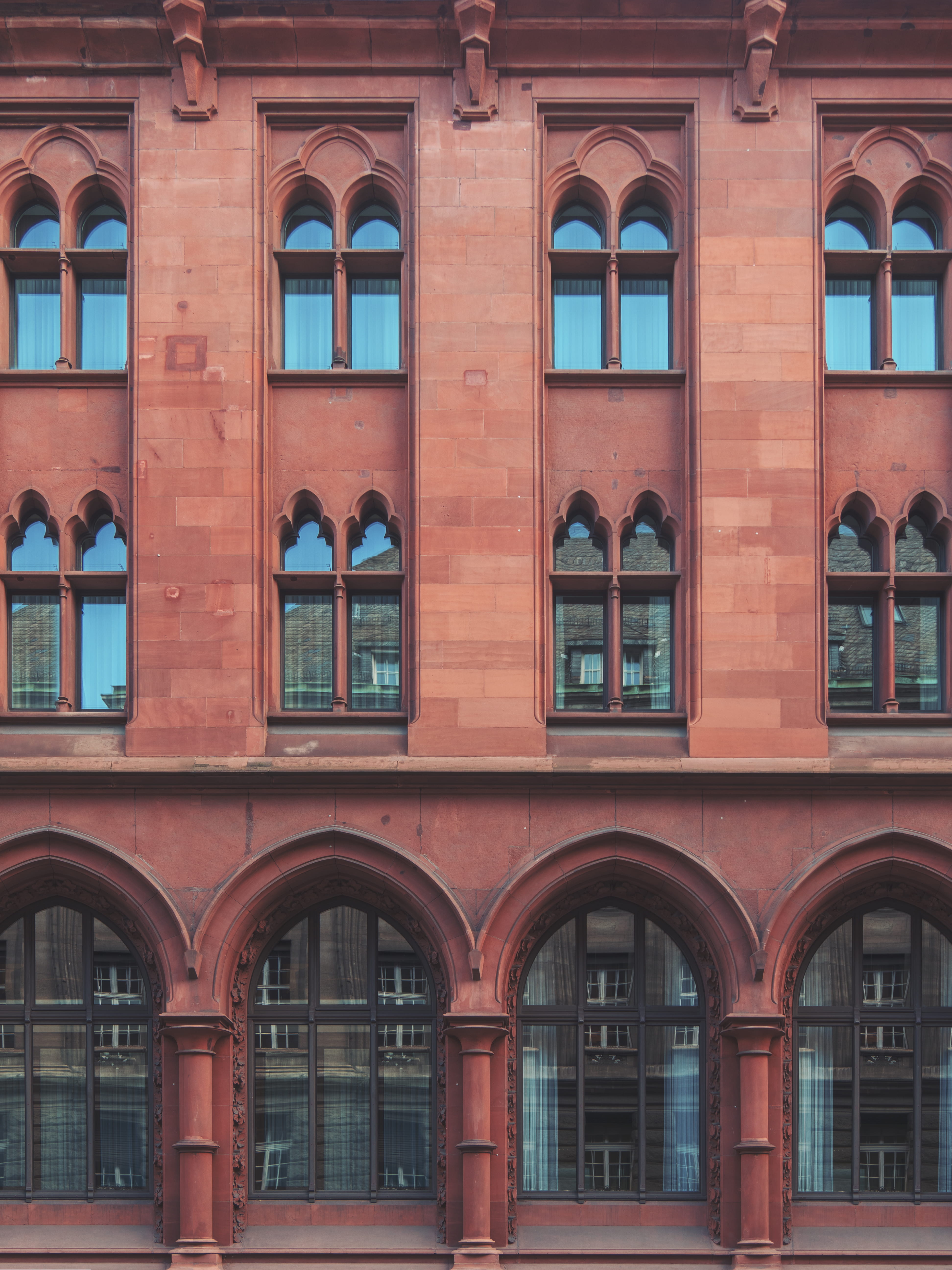 cologne, built structure, side by side, in a row, arched, repetition, glass - material, residential district, 5K, geometry, building, urban, architecture, Phone HD Wallpaper
