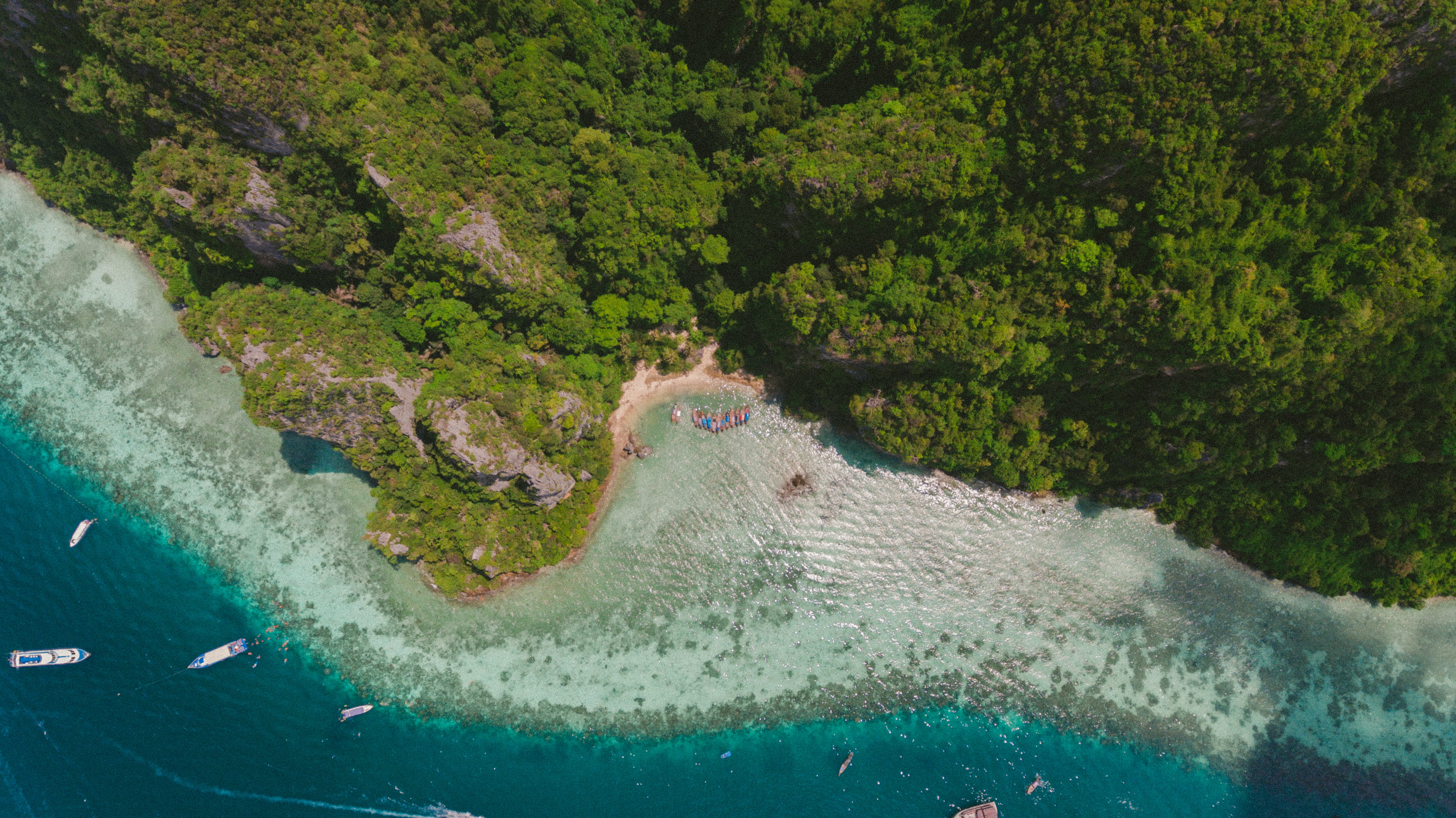 land, scenics - nature, idyllic, dji, water, foilage, beauty in nature, landscape, view, tree, tranquility, forest, green color, bay, outdoor, front, ships, HD Wallpaper