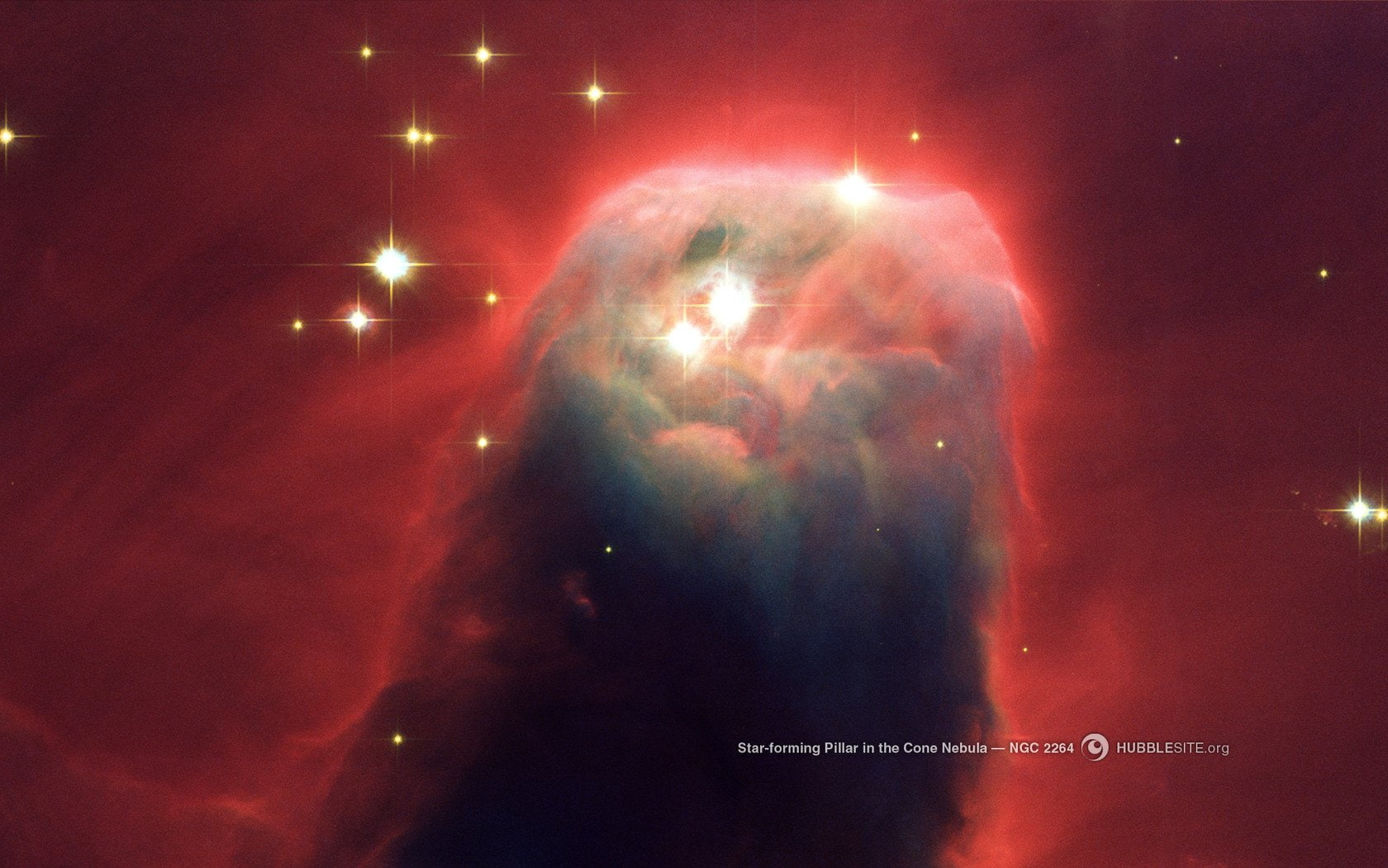 720P, cone, space, nebula, hubble, pilar, 2264, ngc, nasa, HD Wallpaper