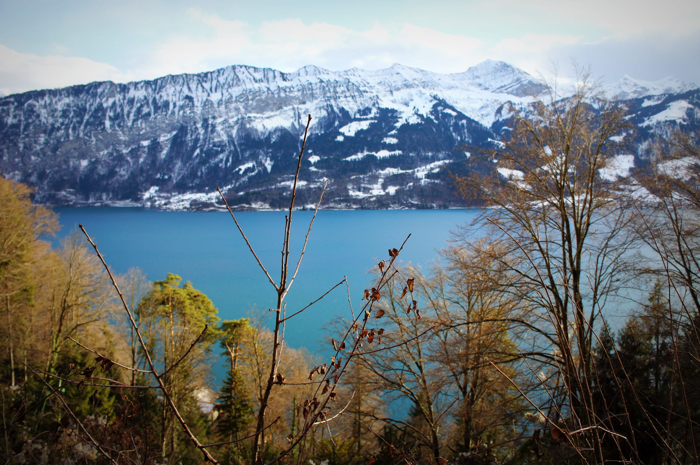 outdoors, mountains, tranquil scene, jorge toei, blue lake, trees, cold, landscape, beauty in nature, mountain peak, winter, no people, scenics - nature, HD Wallpaper