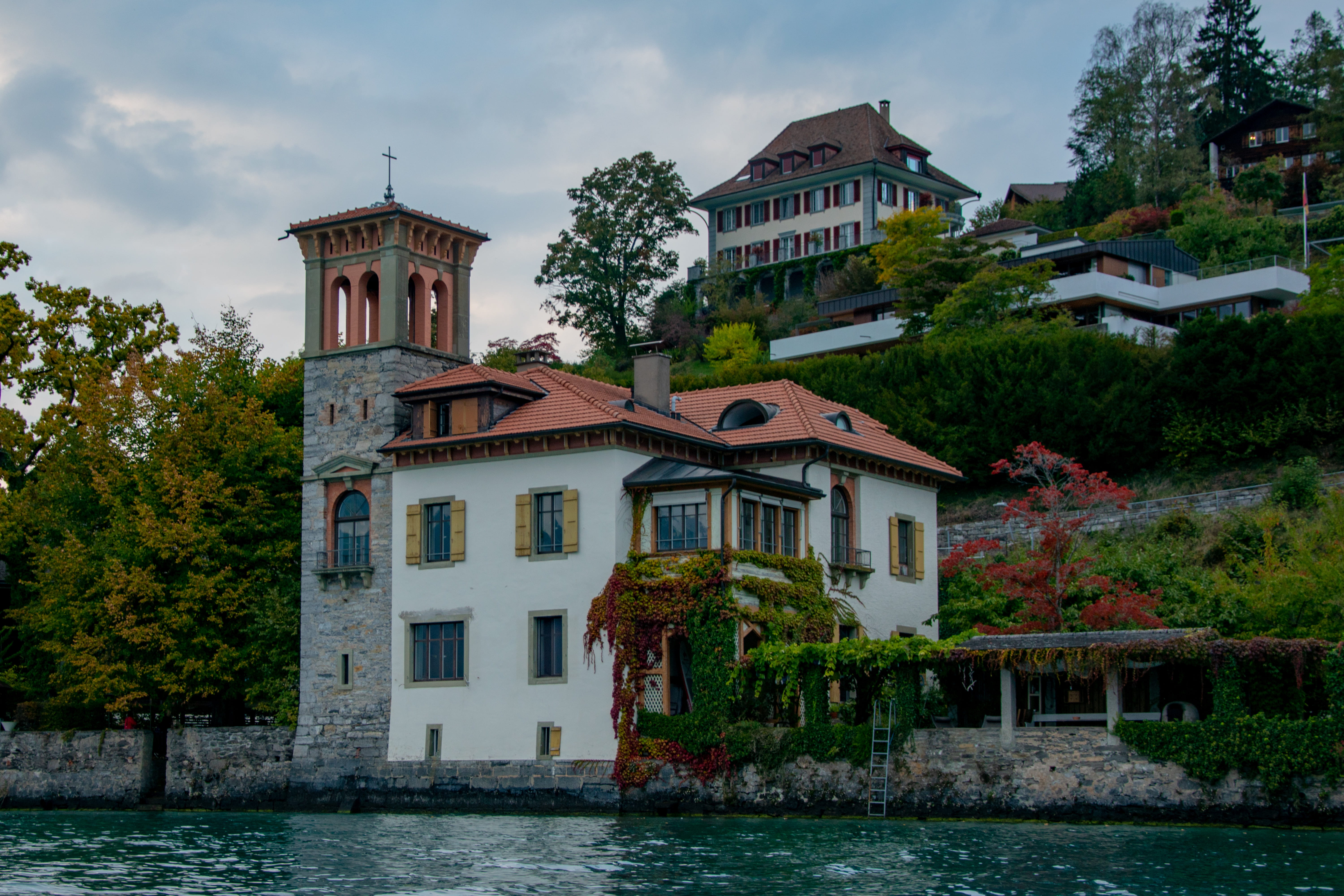 no people, roof, sky, waterfront, plant, day, nature, fort, moat, architecture, 5K, chapel, tile roof, water, city, outdoors, castle, river, lake, built structure, HD Wallpaper
