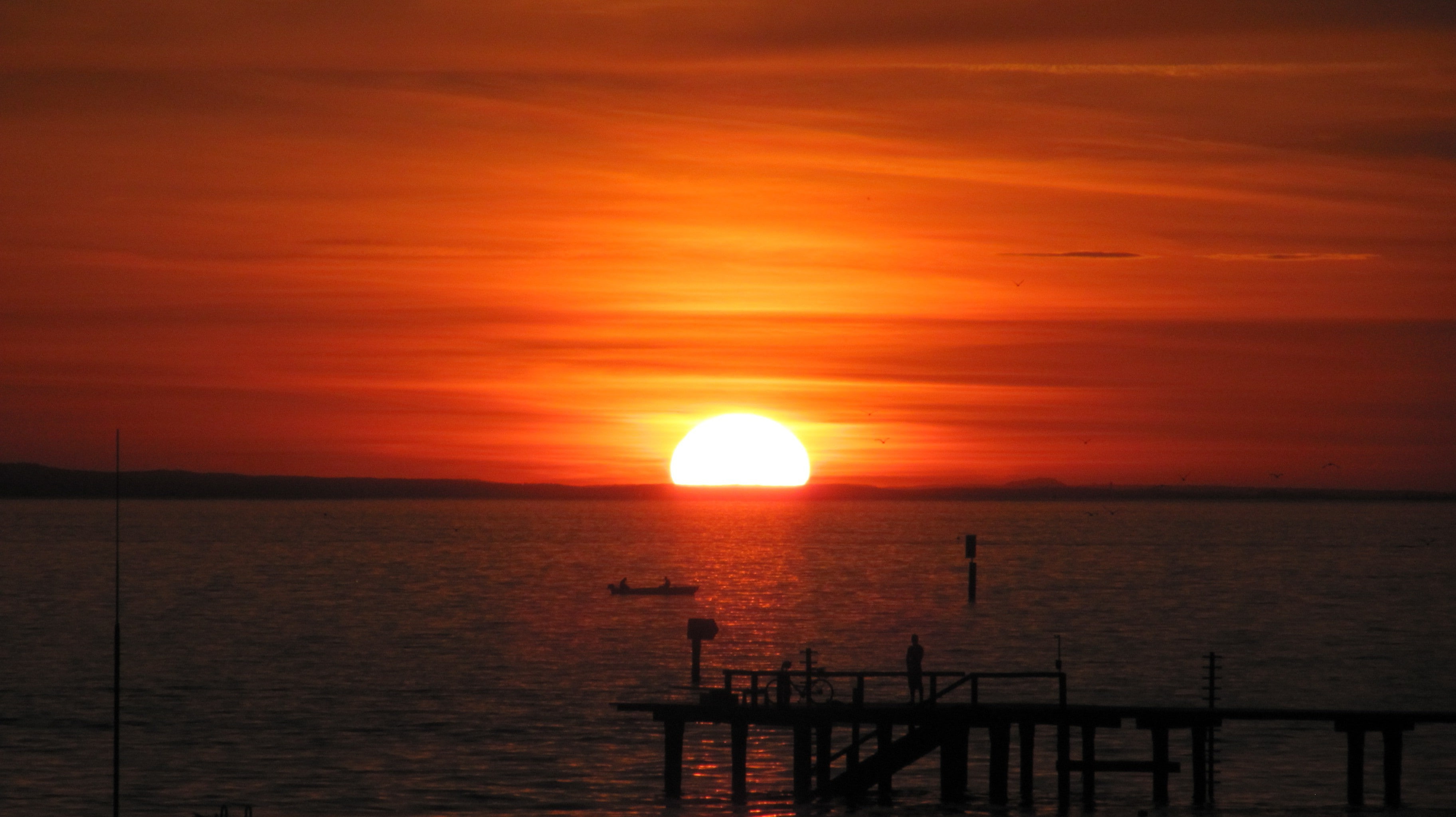 Bregenz, 2K, lake, sunset, HD Wallpaper
