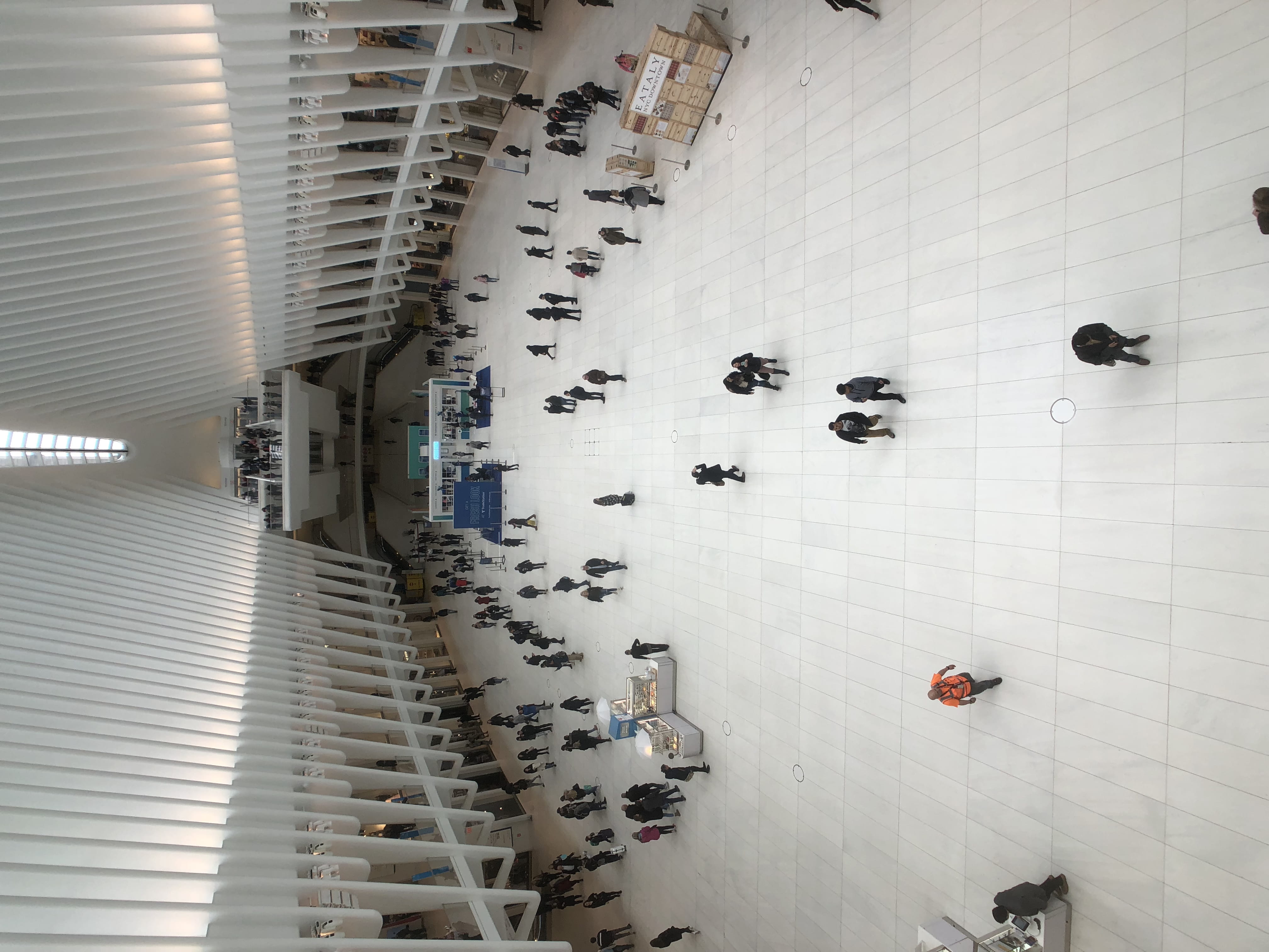 new york, indoors, day, directly above, no people, city, lobby, building, inside, crowd, ceiling, terminal, built structure, flooring, stadium, convention center, HD Wallpaper