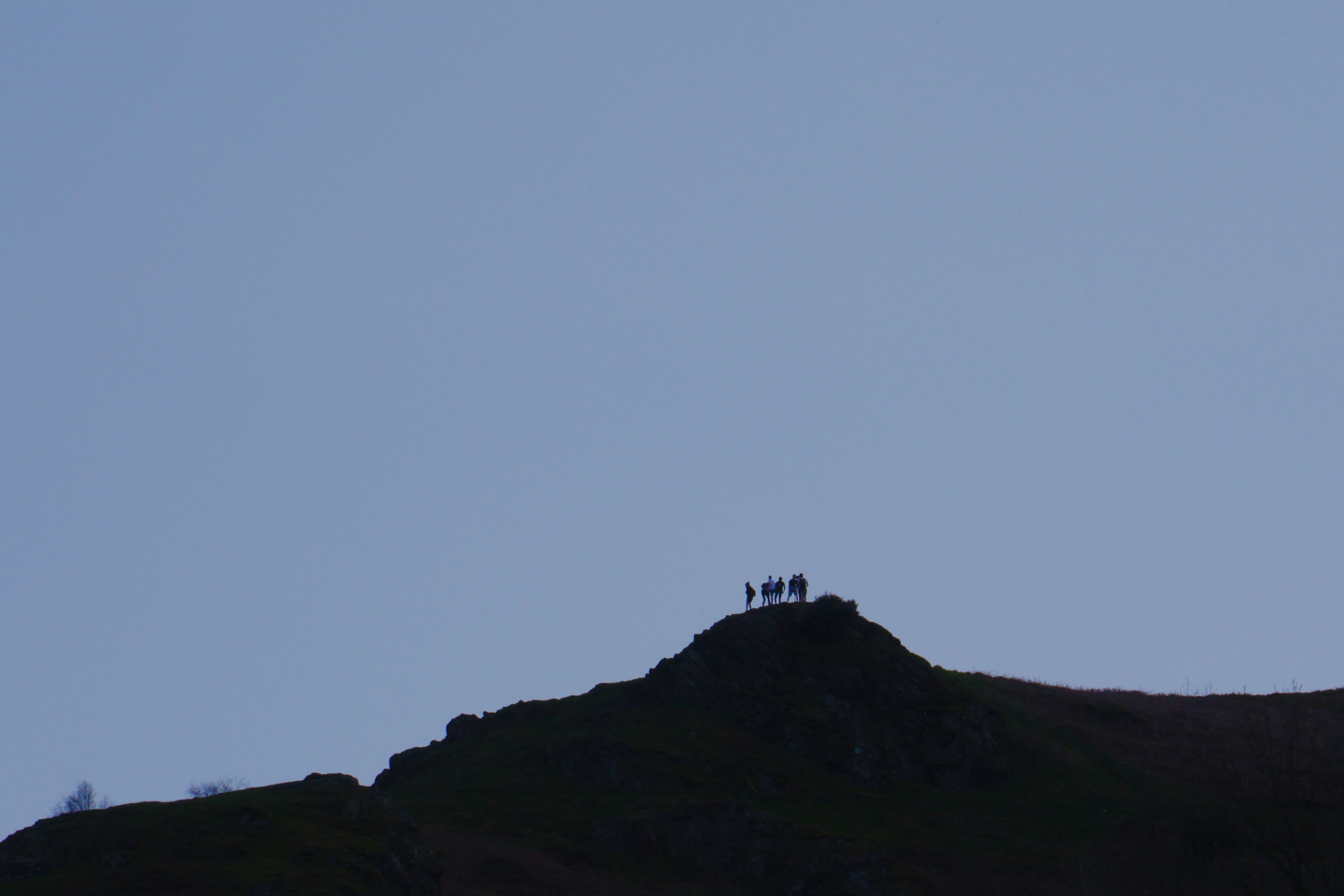 malvern hills, uk, copy space, non-urban scene, accomplishment, human, 4K, land, space, silhouette, day, built structure, mountain, nature, success, landscape, HD Wallpaper