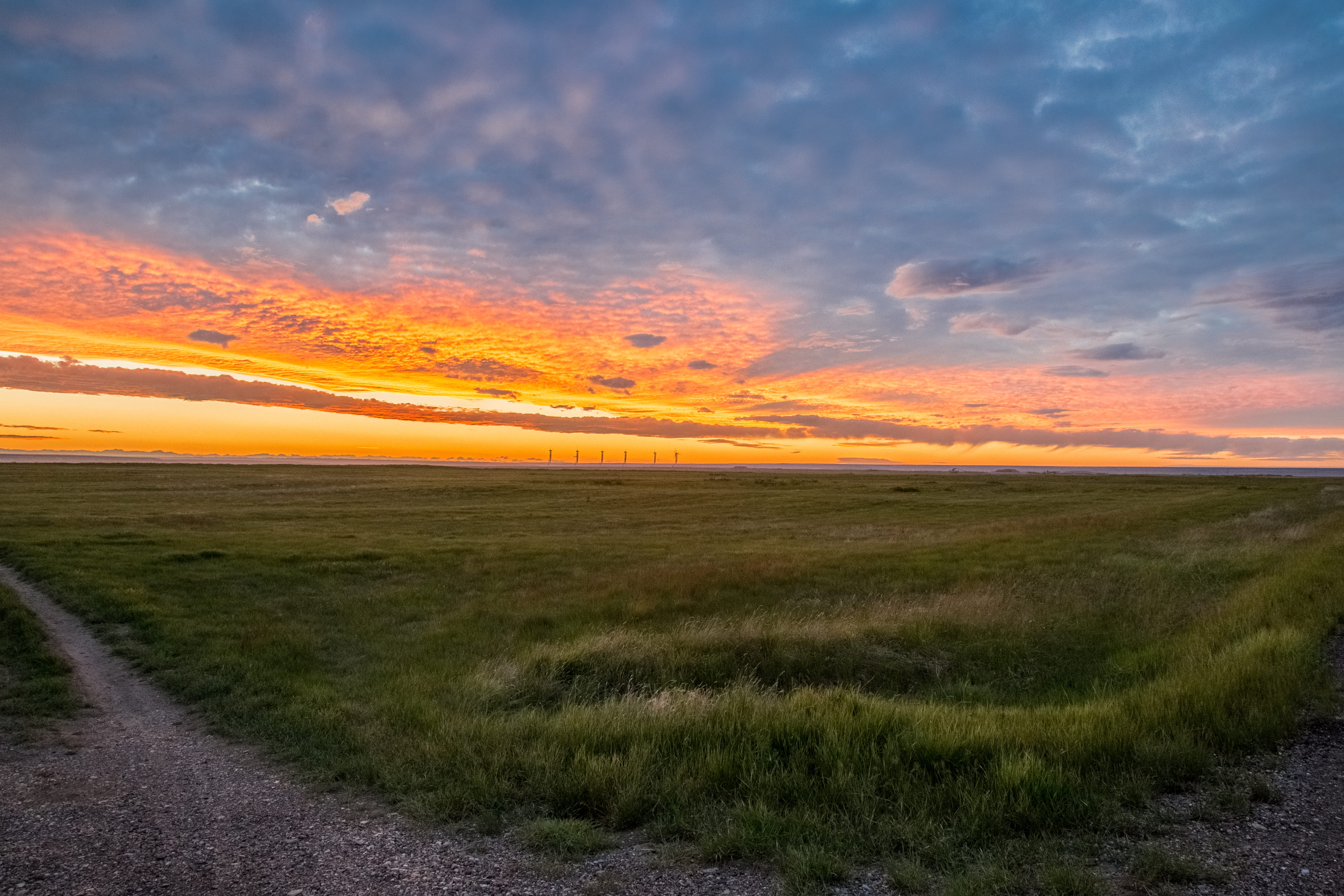air national guard, scenics - nature, environment, horizon, field, beauty in nature, landscape, plant, grass, nature, sunset, tranquility, prairie, land, HD Wallpaper