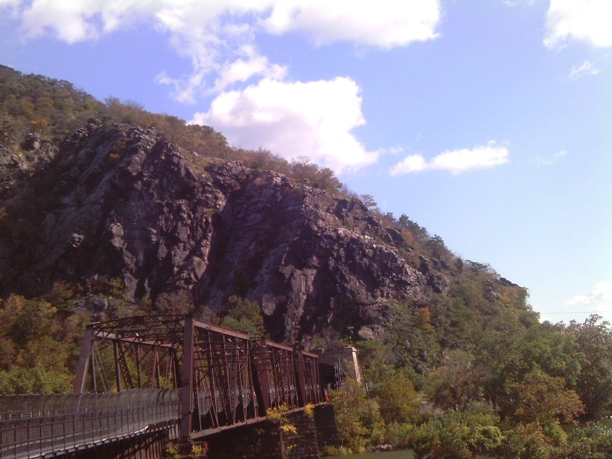 tracks, train tracks, train, 3d and abstract, mountain, bridge, 1080P, potomac, HD Wallpaper