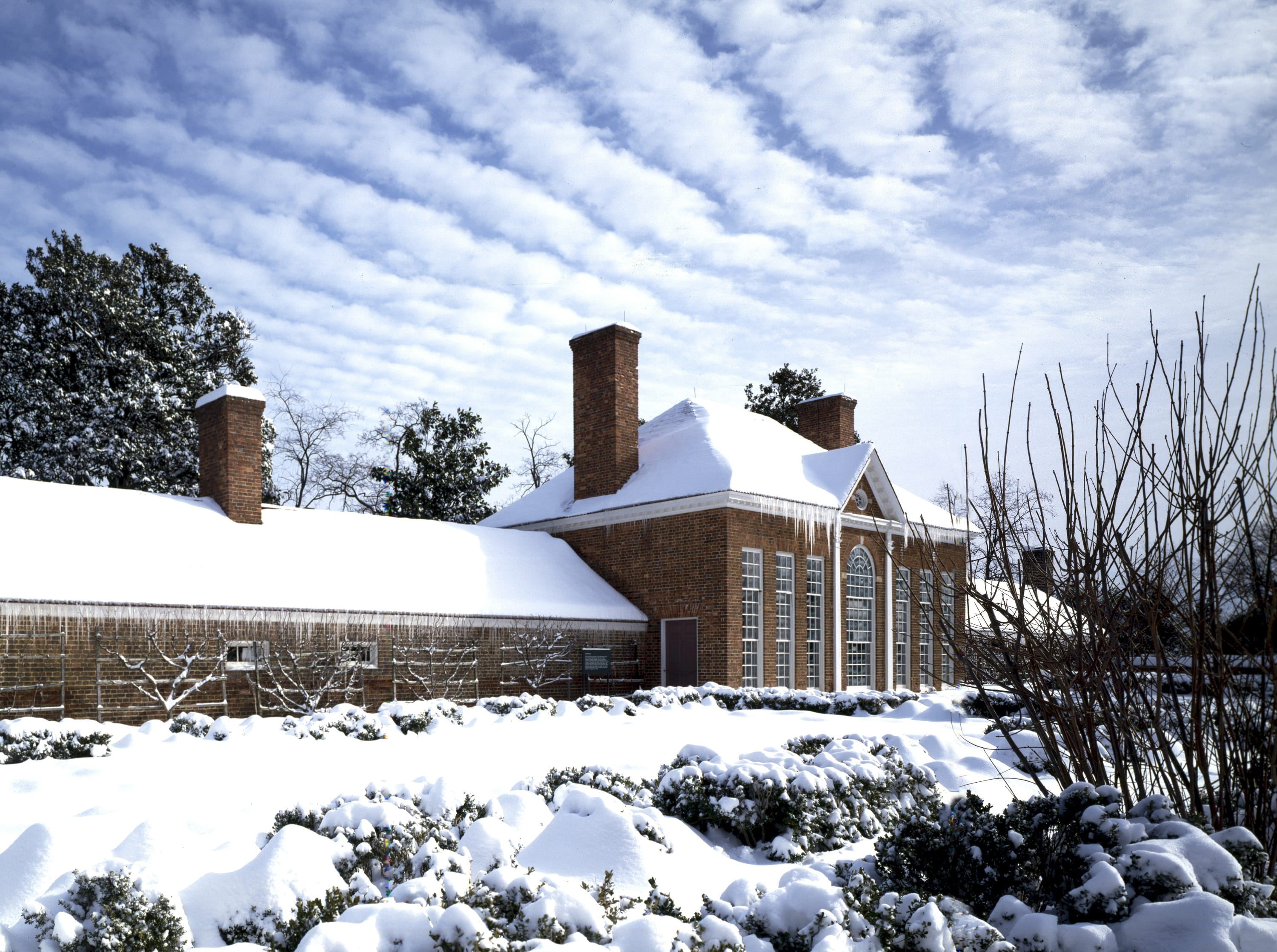 mount vernon, winter, cold temperature, snow, building, historical, built structure, virginia, day, nature, 2K, mansion, outdoors, covering, president, HD Wallpaper