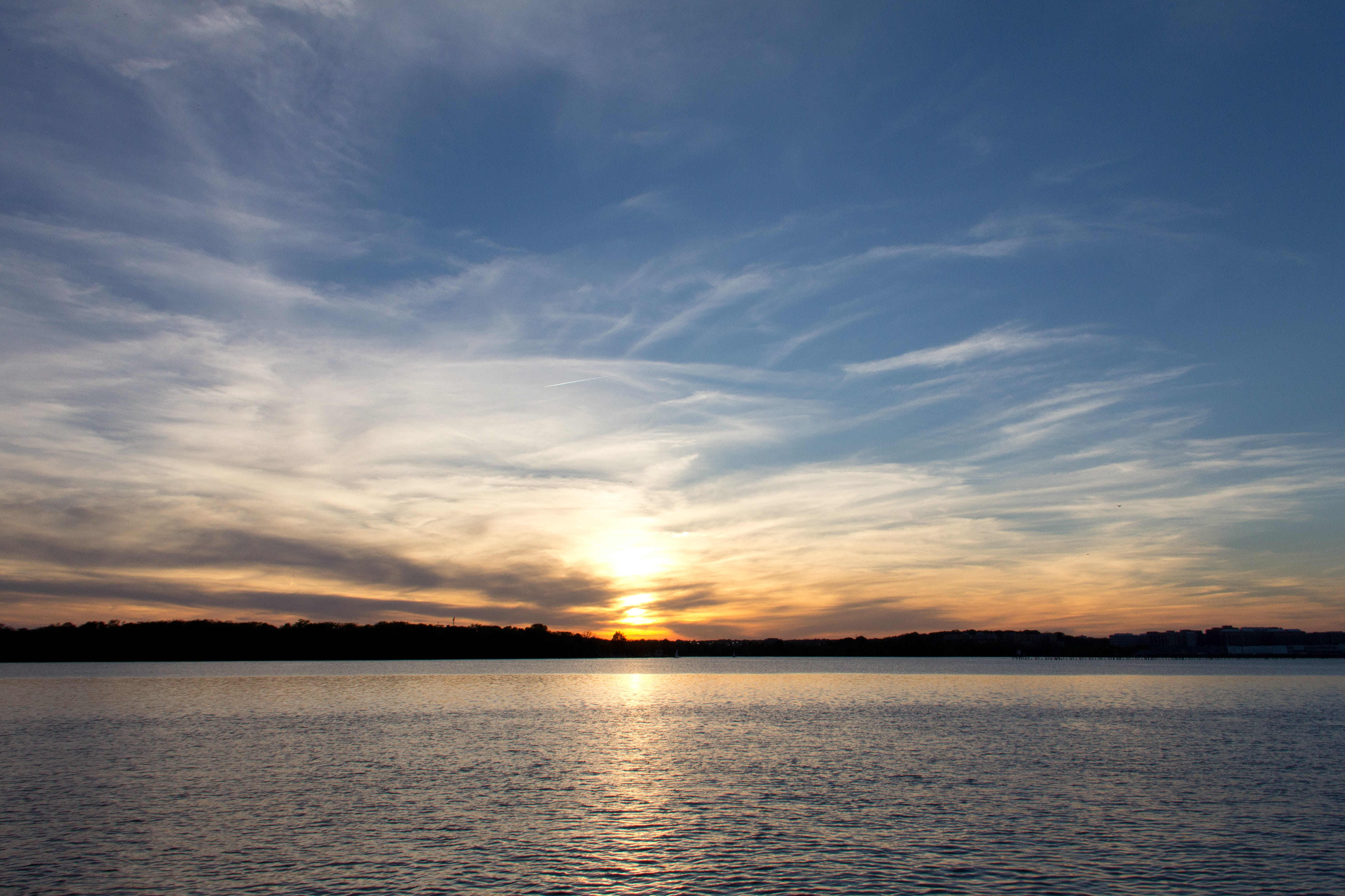 sunlight, tranquil scene, water, tranquility, idyllic, sunset, scenics - nature, alexandria, non-urban scene, no people, cloud - sky, silhouette, beauty in nature, HD Wallpaper