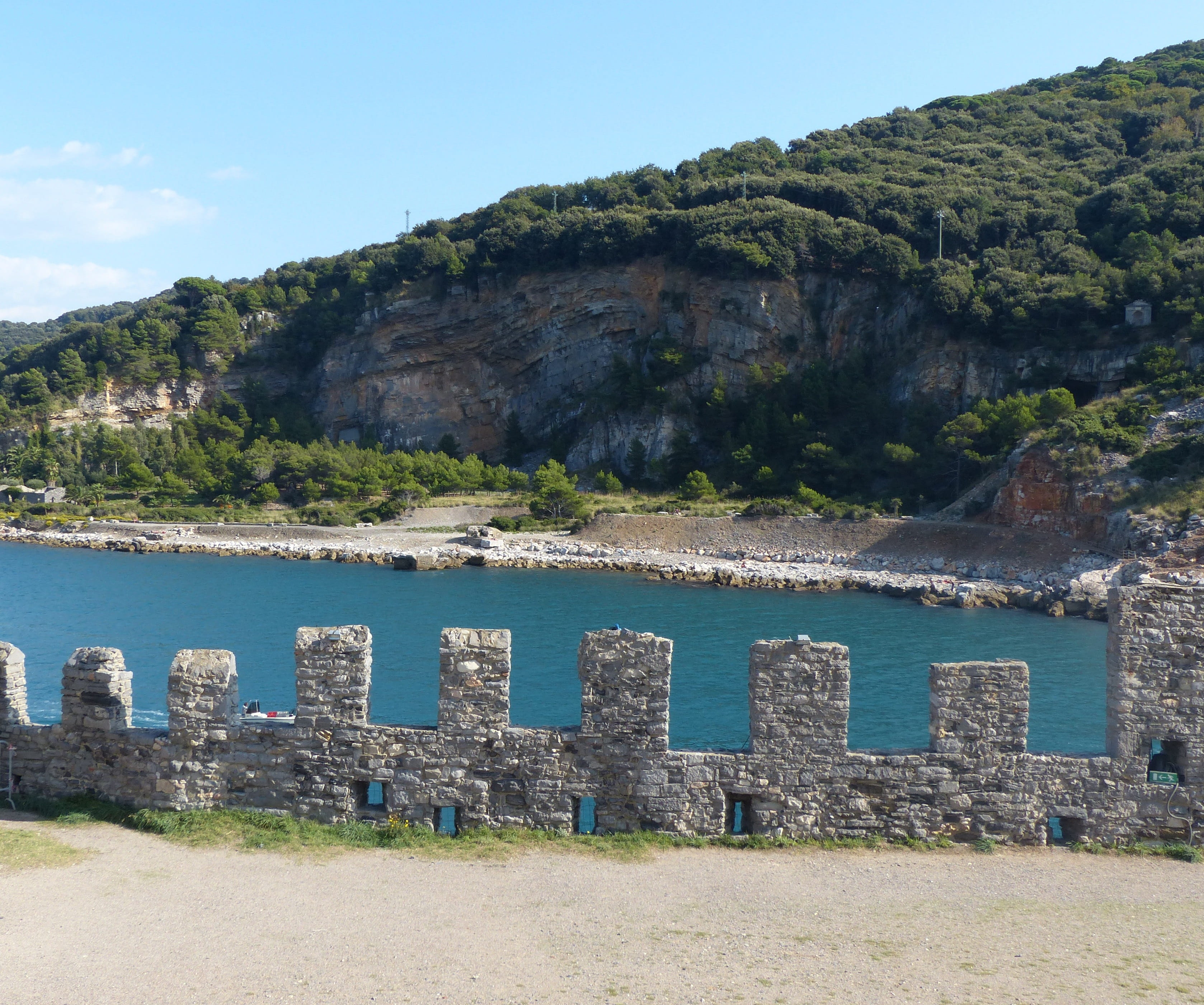 tranquility, nature, Doria, non-urban scene, plant, tranquil scene, scenics - nature, day, Porto Venere, venere, formation, lake, idyllic, castello doria, HD Wallpaper