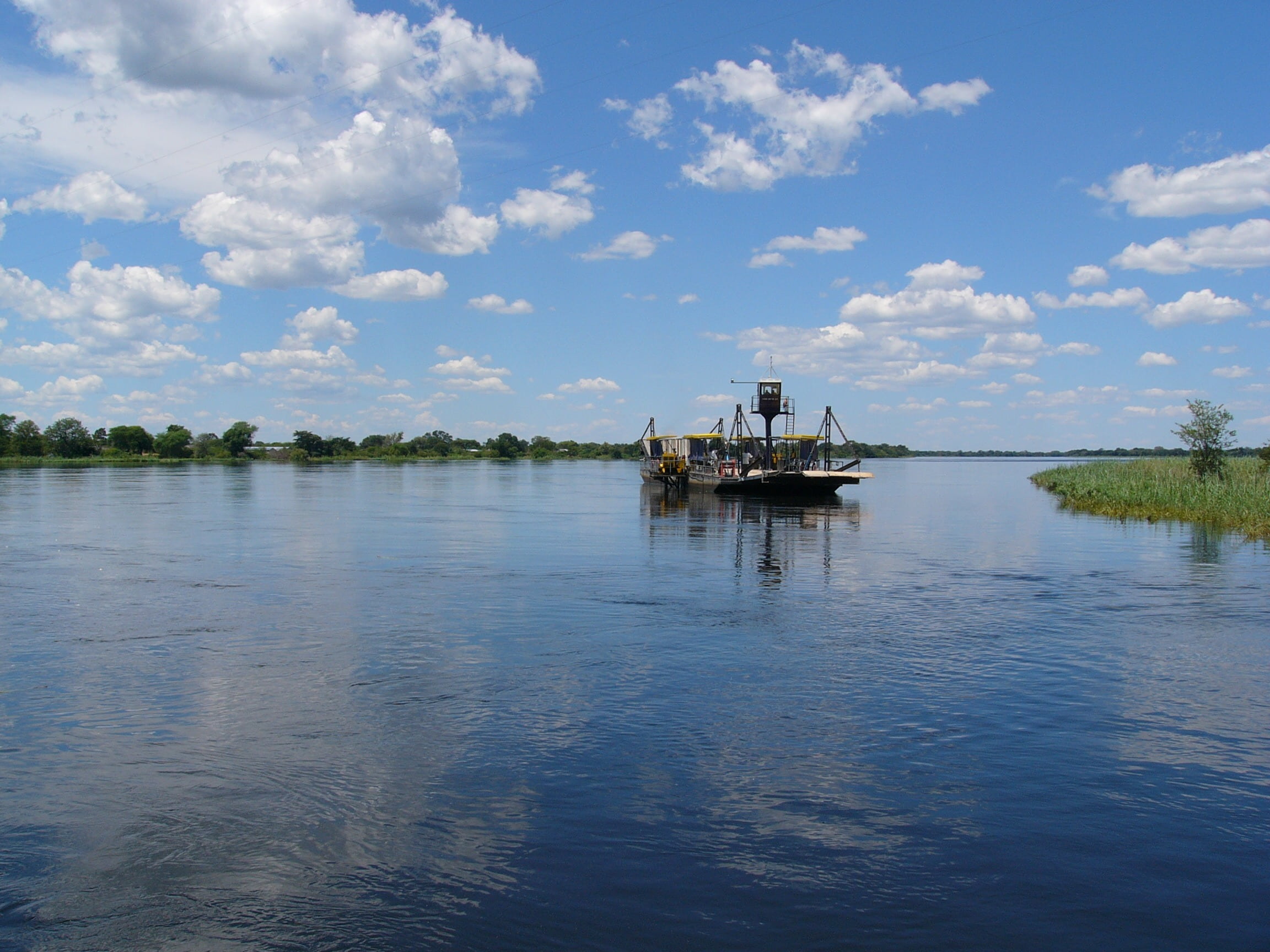 no people, plant, nature, tranquility, beauty in nature, nautical vessel, sky, okavango, safari, botswana, scenics - nature, boot, adventure worlds, waterfront, HD Wallpaper