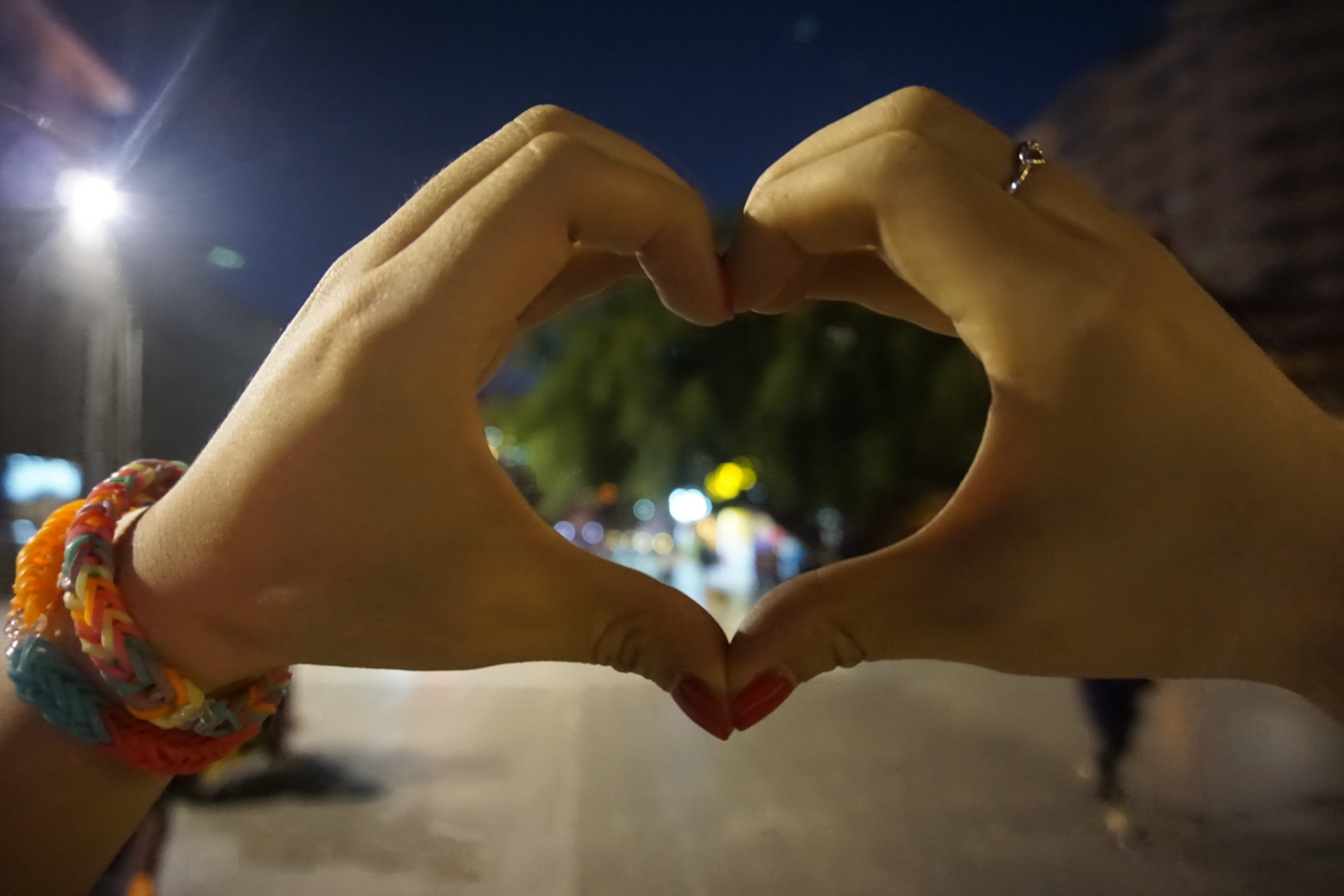 body part, human arm, togetherness, people, human body part, 5K, heart shape, human hand, making, kunming, real people, lens flare, close-up, focus on foreground, HD Wallpaper
