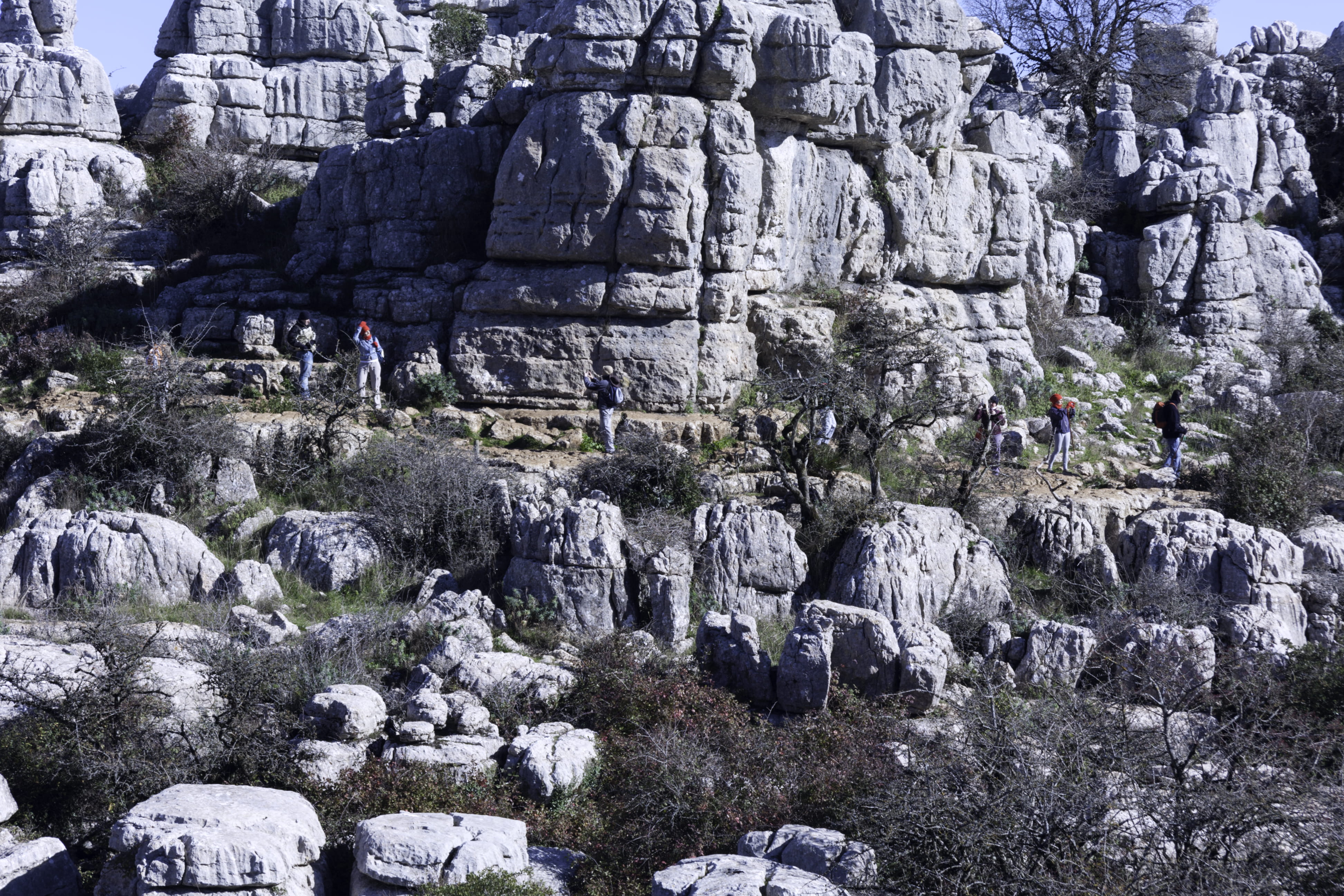 tranquil scene, tranquility, scenics - nature, day, built structure, rock - object, rock formation, beauty in nature, quino, el torcal de antequera, physical geography, HD Wallpaper