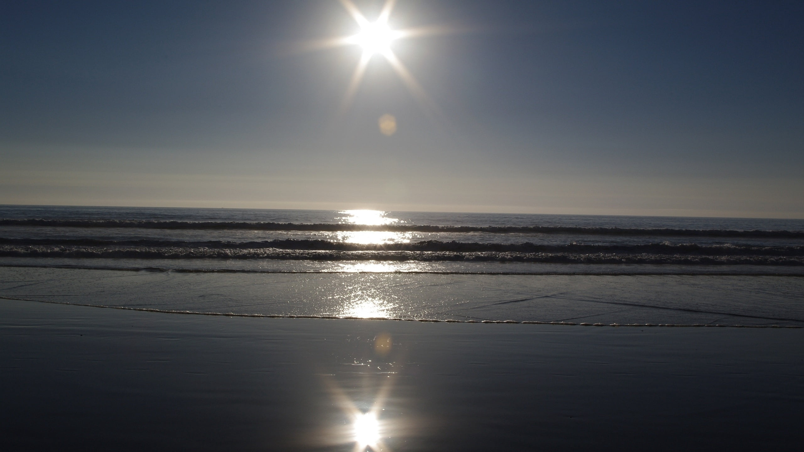 landscape, ocean, dark, tranquil Scene, nature, moonlight, scenics - nature, no People, 2K, sand, water, idyllic, sunrise - Dawn, wave, horizon, outdoors, HD Wallpaper