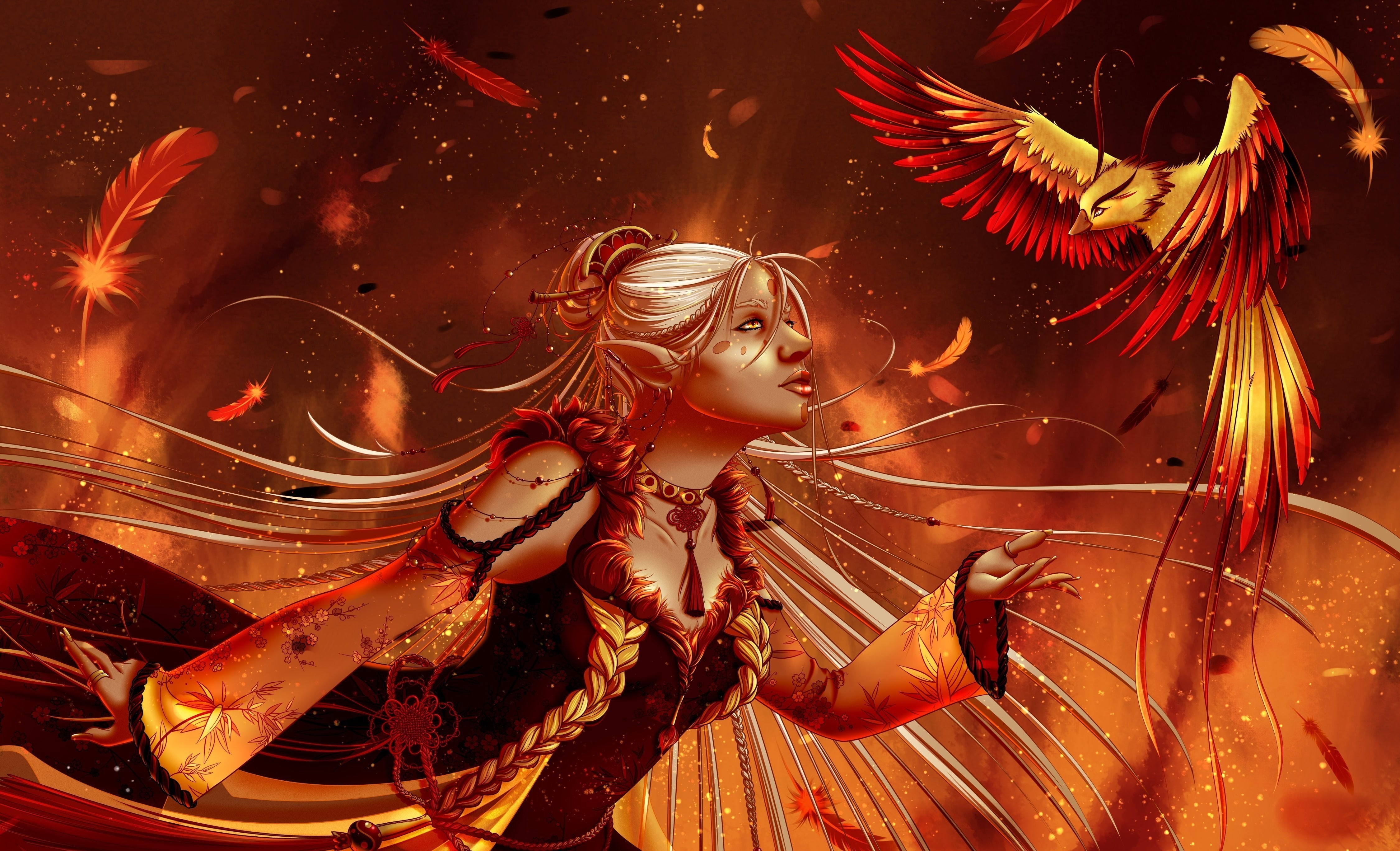 human representation, festival, art and craft, water, indoors, representation, architecture, fantasy art, chinese new year, female likeness, celebration, HD Wallpaper
