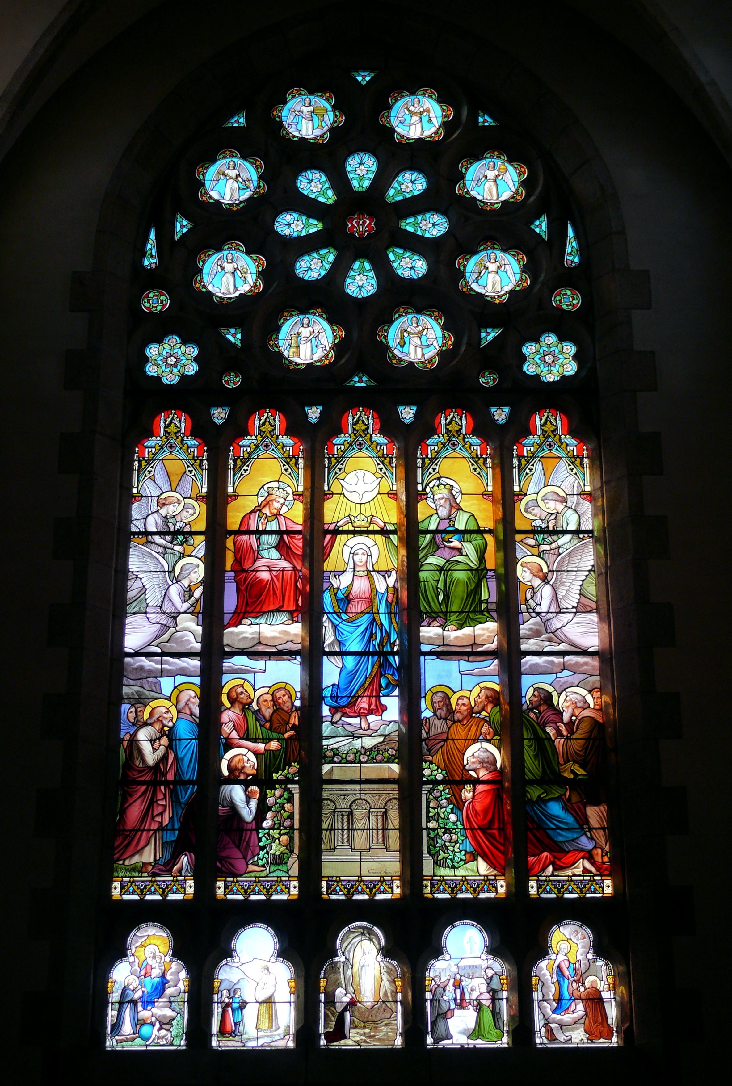 saint cast le guildo, spirituality, ornate, no people, religion, belief, place of worship, art and craft, church, glass - material, stained glass window, Phone HD Wallpaper
