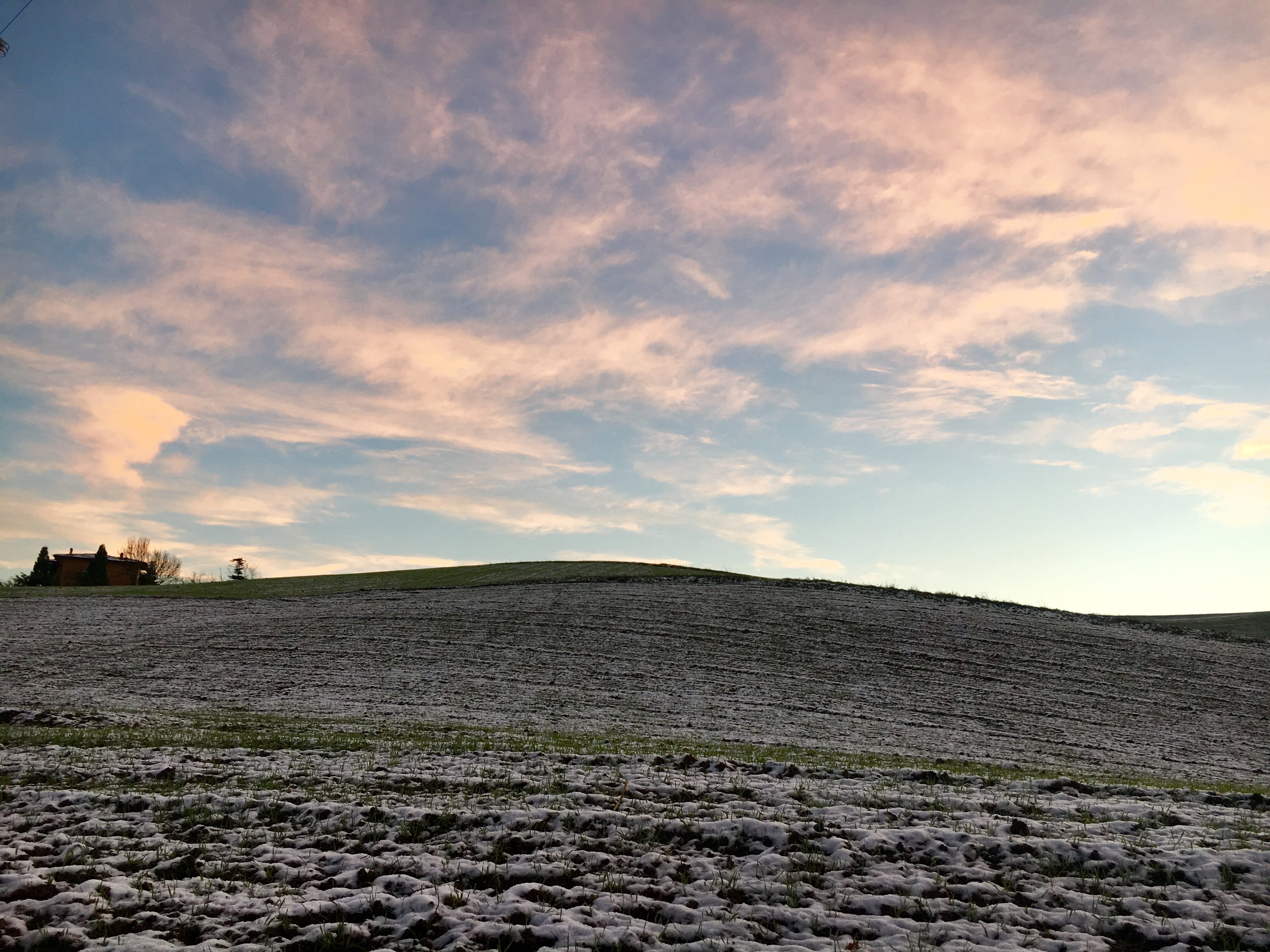 mountain, sky, appennino, rural scene, cloud - sky, italy, non-urban scene, valestra, nature, sunset, arid climate, field, tranquil scene, land, idyllic, HD Wallpaper