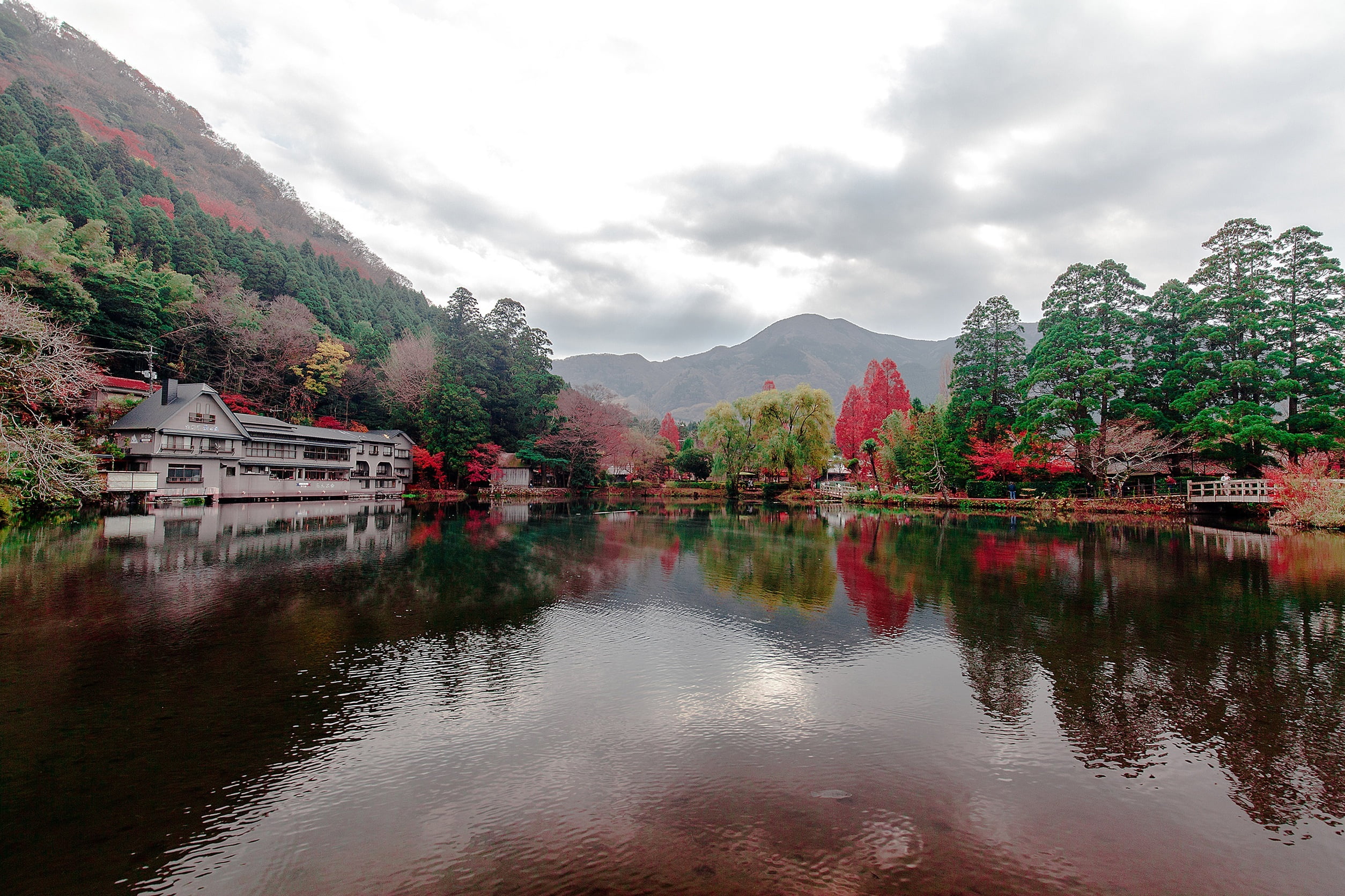 scenics - nature, tree, nautical Vessel, green Color, rural Scene, guilin, scenics, plant, beauty In Nature, outdoors, water, temple - Building, reflection, HD Wallpaper
