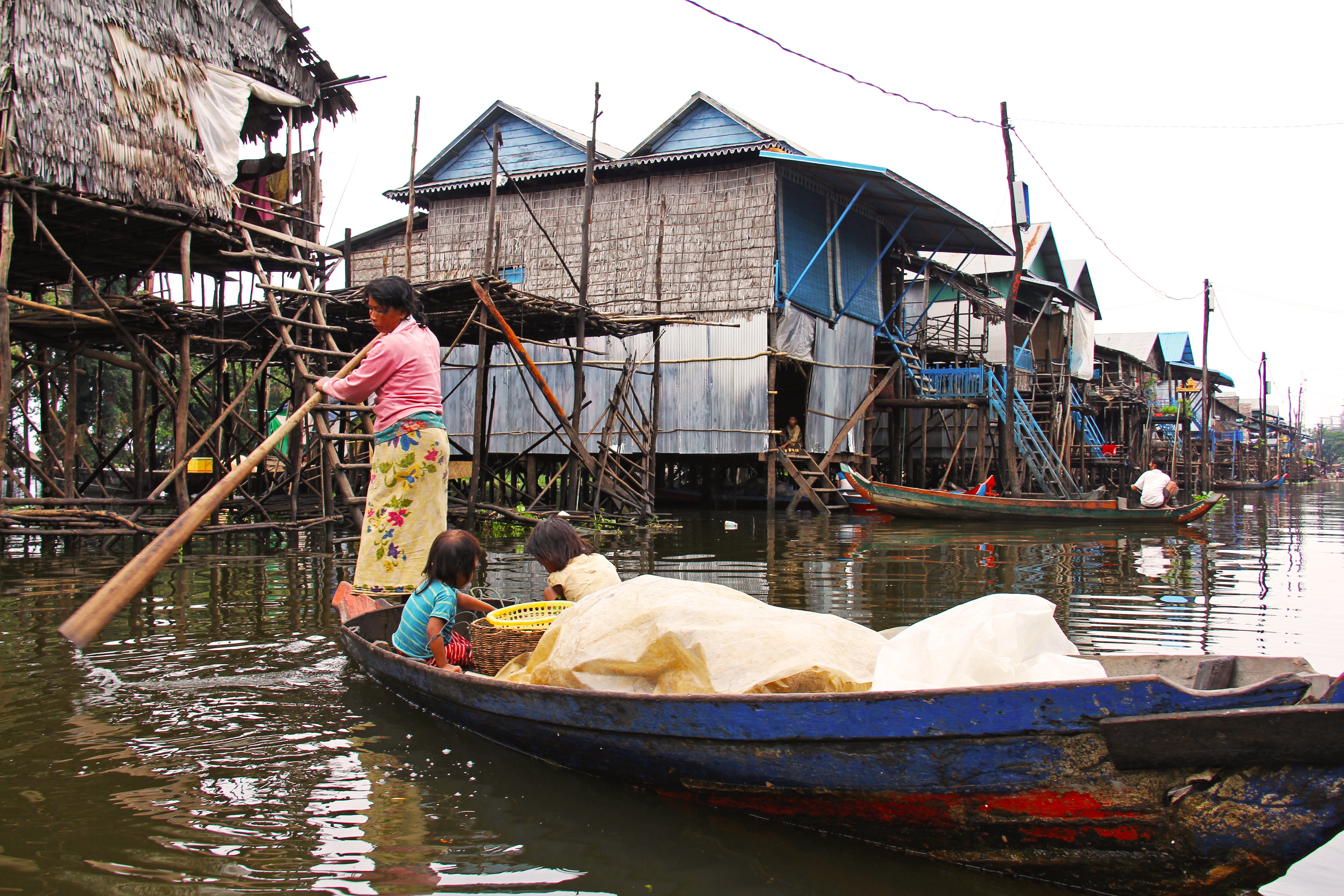 house, village, real people, wooden, day, built structure, travel, tropical, nautical vessel, fishing industry, building exterior, transportation, fisherman, HD Wallpaper