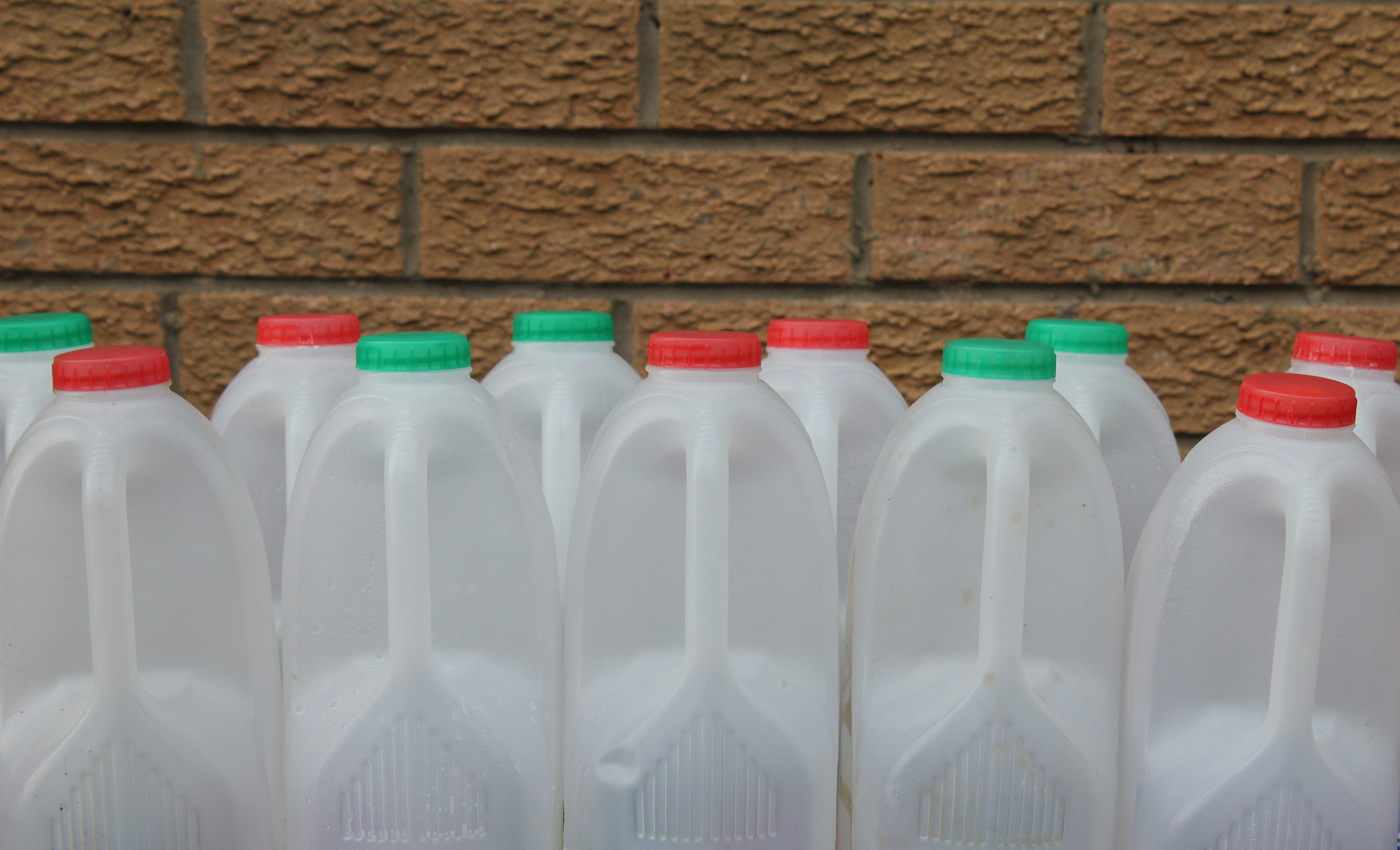 no people, header, in a row, freshness, dairy product, bottle, milk bottle, indoors, 5K, refreshment, liquid, variation, calcium, food, plastic, studio shot, HD Wallpaper