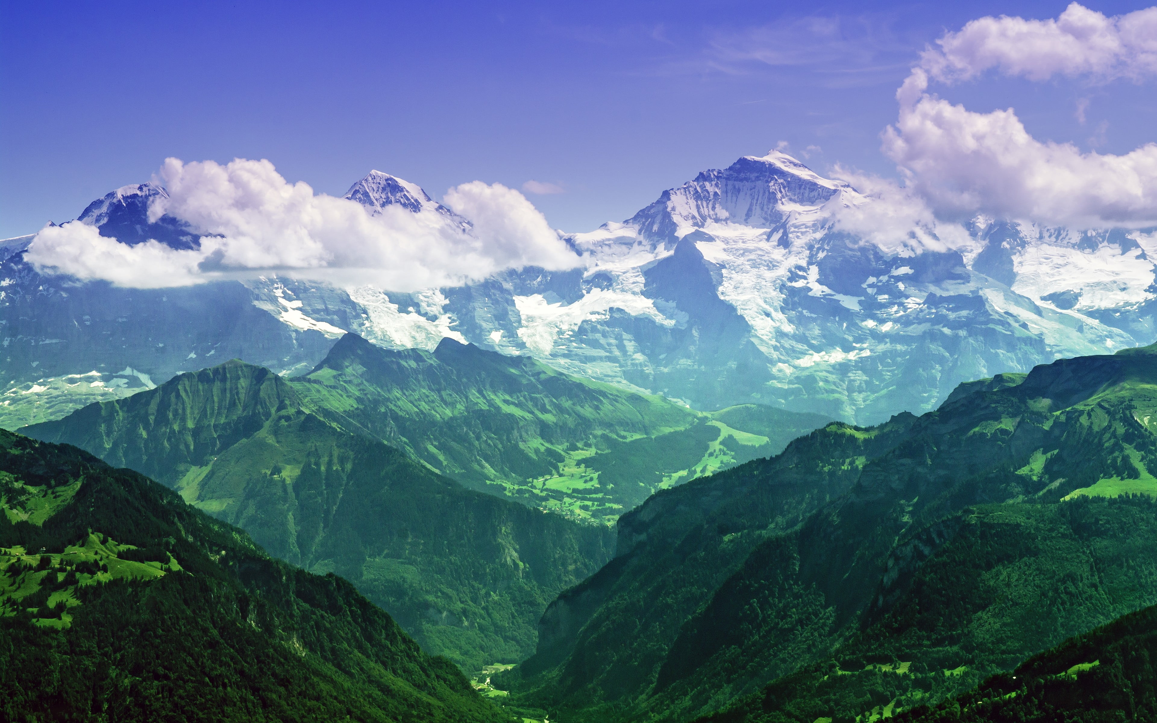 mountain peak, nature, no people, day, remote, tranquility, clouds, beauty in nature, daytime, non-urban scene, snowcapped mountain, environment, tranquil scene, HD Wallpaper