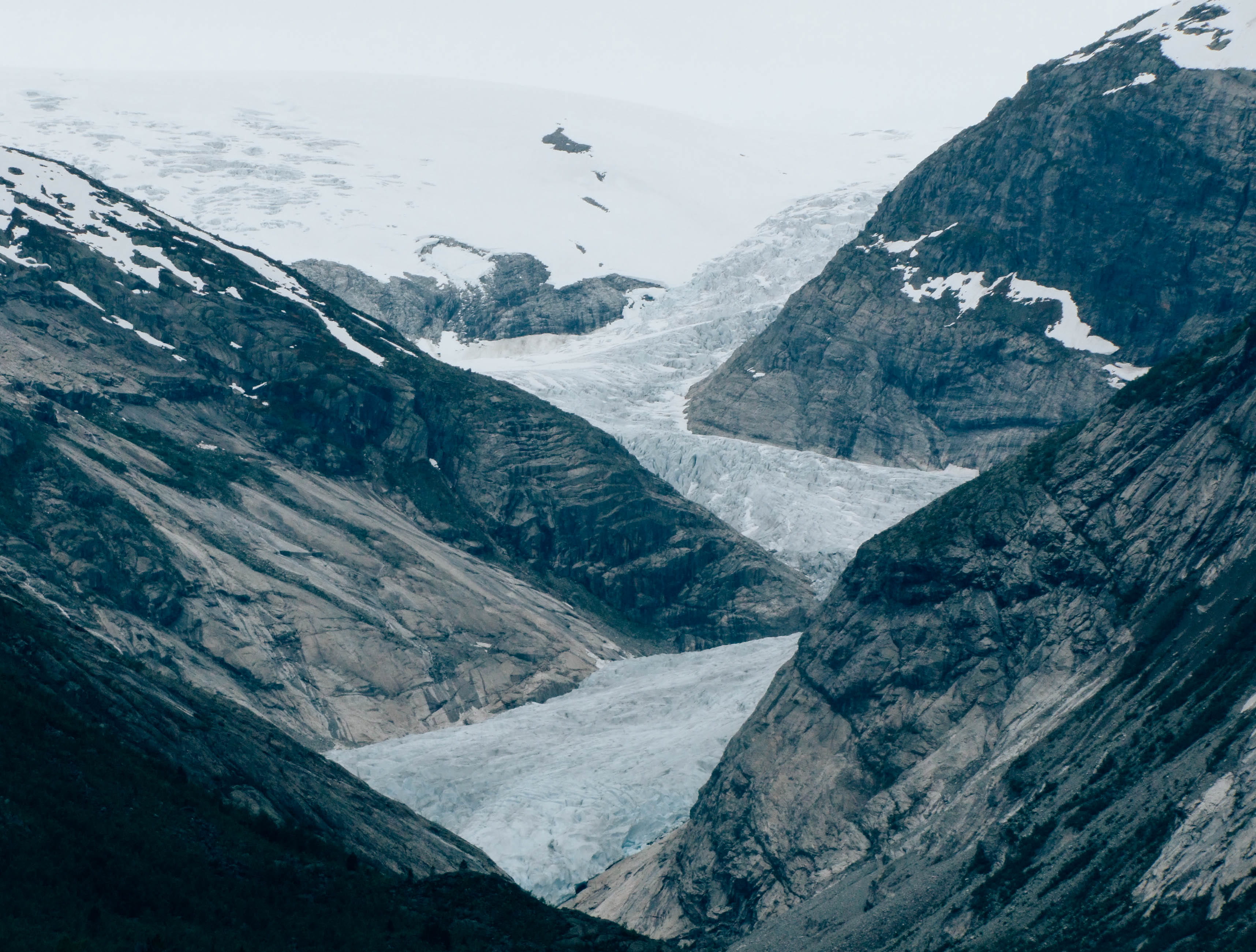 gray, travel, cold temperature, snowcapped mountain, norway, scenics - nature, white, glacier, nigardsbreen, landscape, sky, crevice, covered, no people, HD Wallpaper