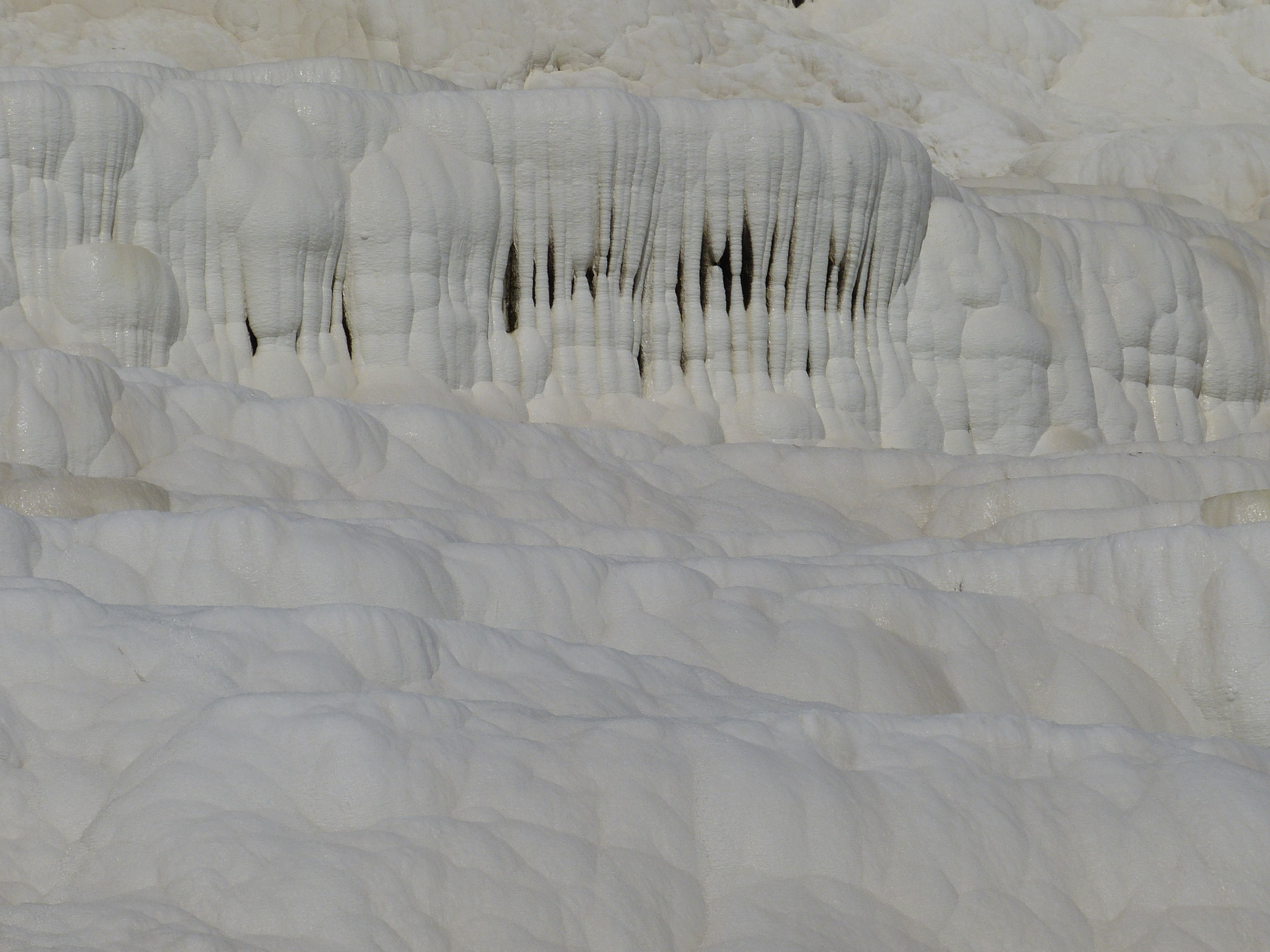 speleothems, nature, pattern, unesco, frozen, landscape, natural pattern, geology, turkey, pamukkale, water, tranquility, mineral, beauty in nature, tourism, HD Wallpaper