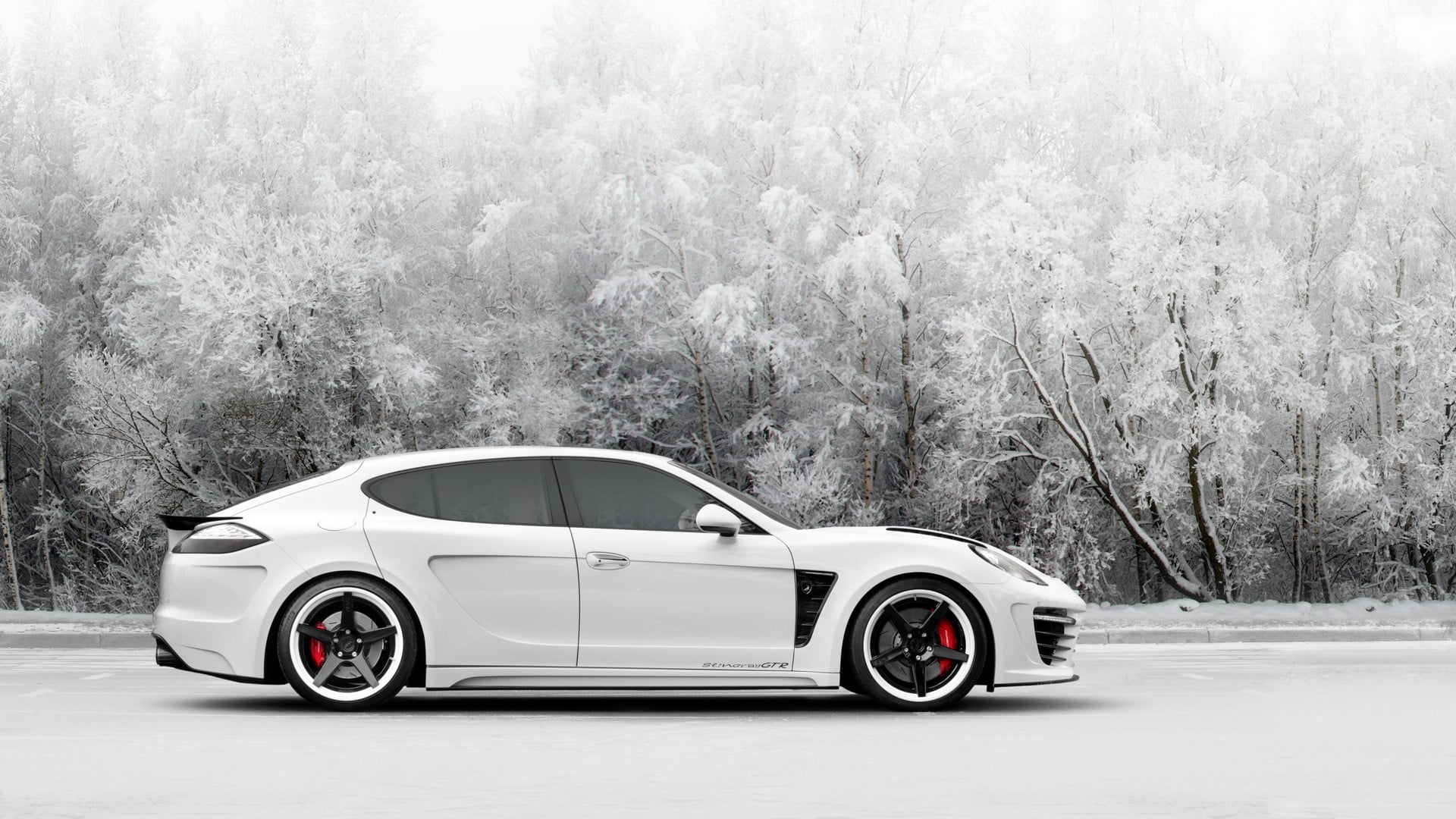 coupe, Porsche Panamera, wealth, transportation, luxury, stationary, outdoors, day, white cars, Porsche, white, mode of transportation, motor vehicle, land vehicle, HD Wallpaper