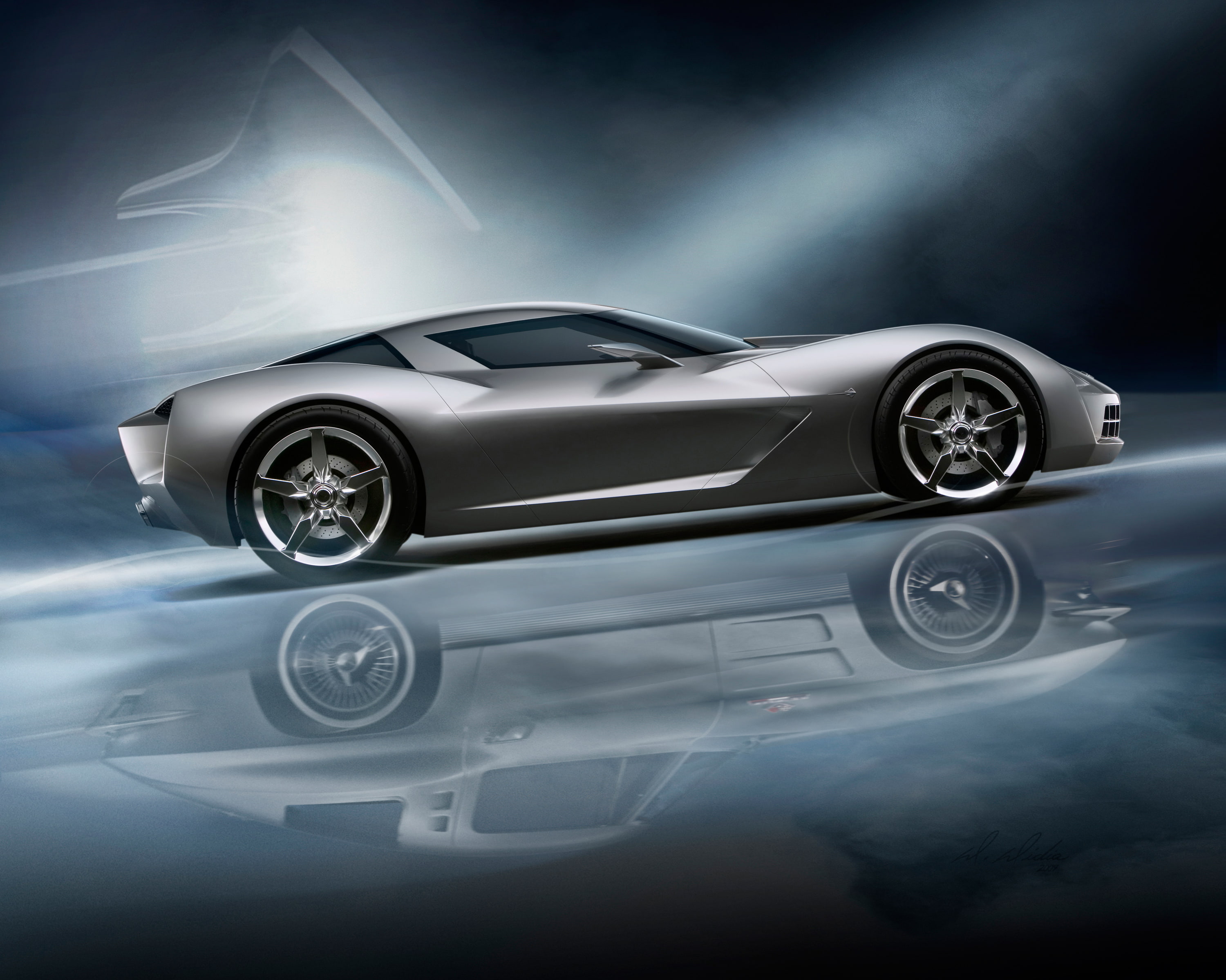 Concept cars, Chevrolet Corvette Stingray, 2K, HD Wallpaper