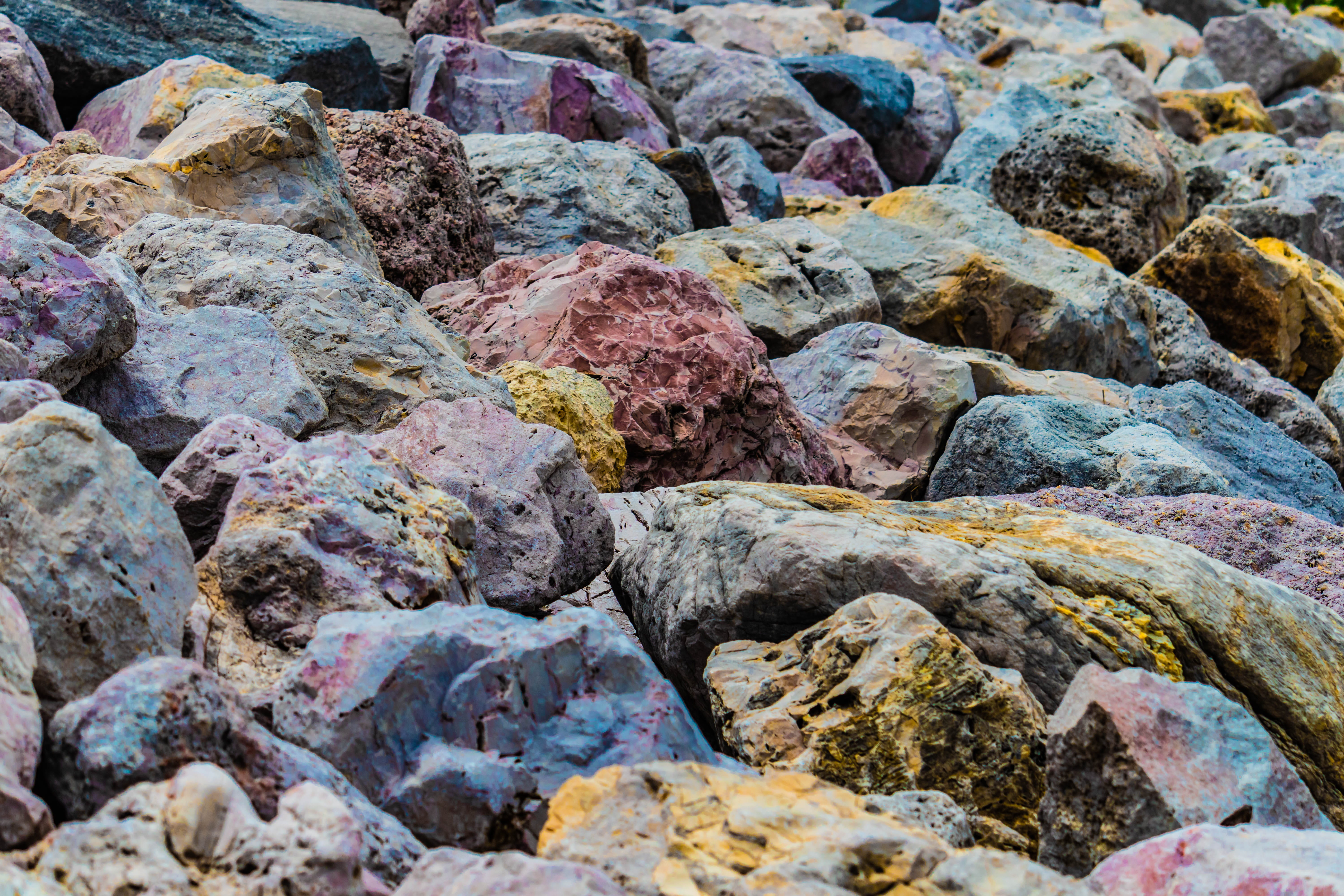 land, outdoors, creative, nature, full frame, pebble, harmony, textured, rock - object, solid, texture, multi colored, pebbles, color, zen, balance, colorful, HD Wallpaper