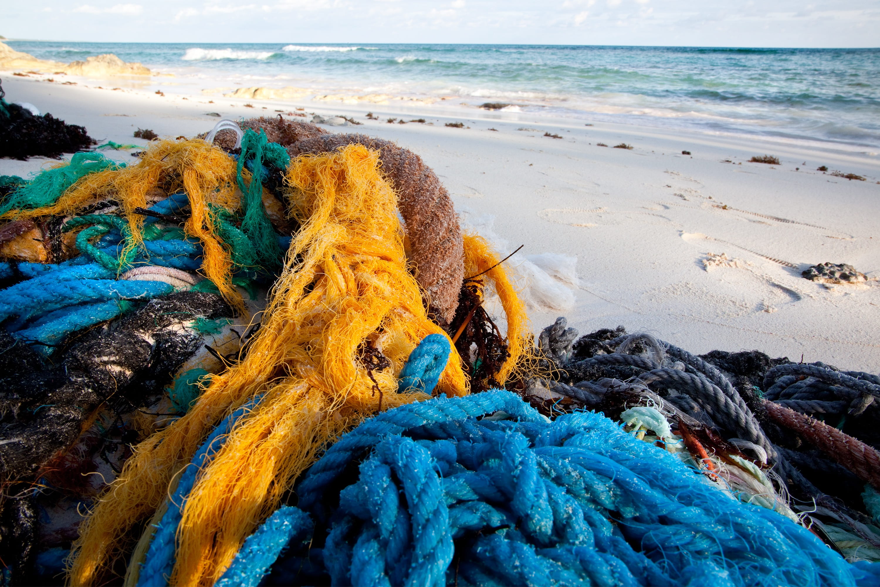 sea, travel, beach, no people, commercial fishing net, high angle view, sand, fishing industry, caribbean, fishing, complexity, horizon over water, outdoors, HD Wallpaper