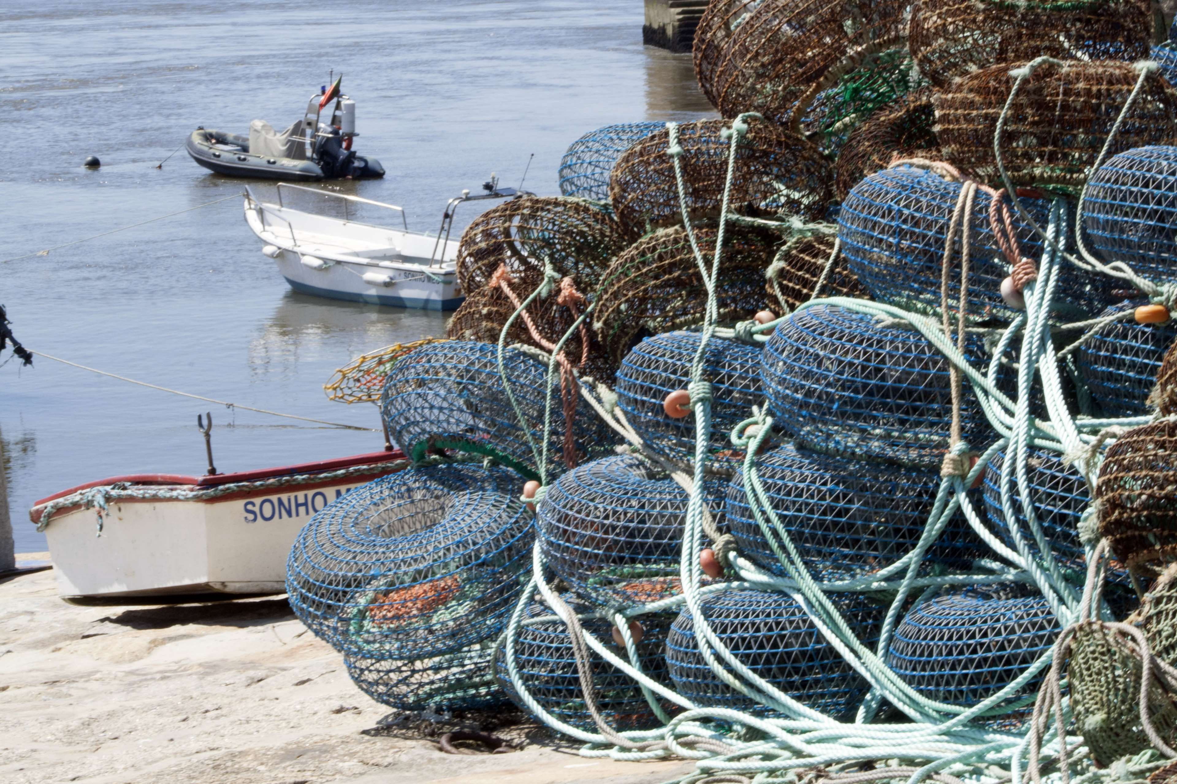 fishing, boat rope, portugal, small boat, nautical vessel, porto, water, 4K, fishing net, pier, mode of transportation, buoy, sea, port, fishing industry, HD Wallpaper