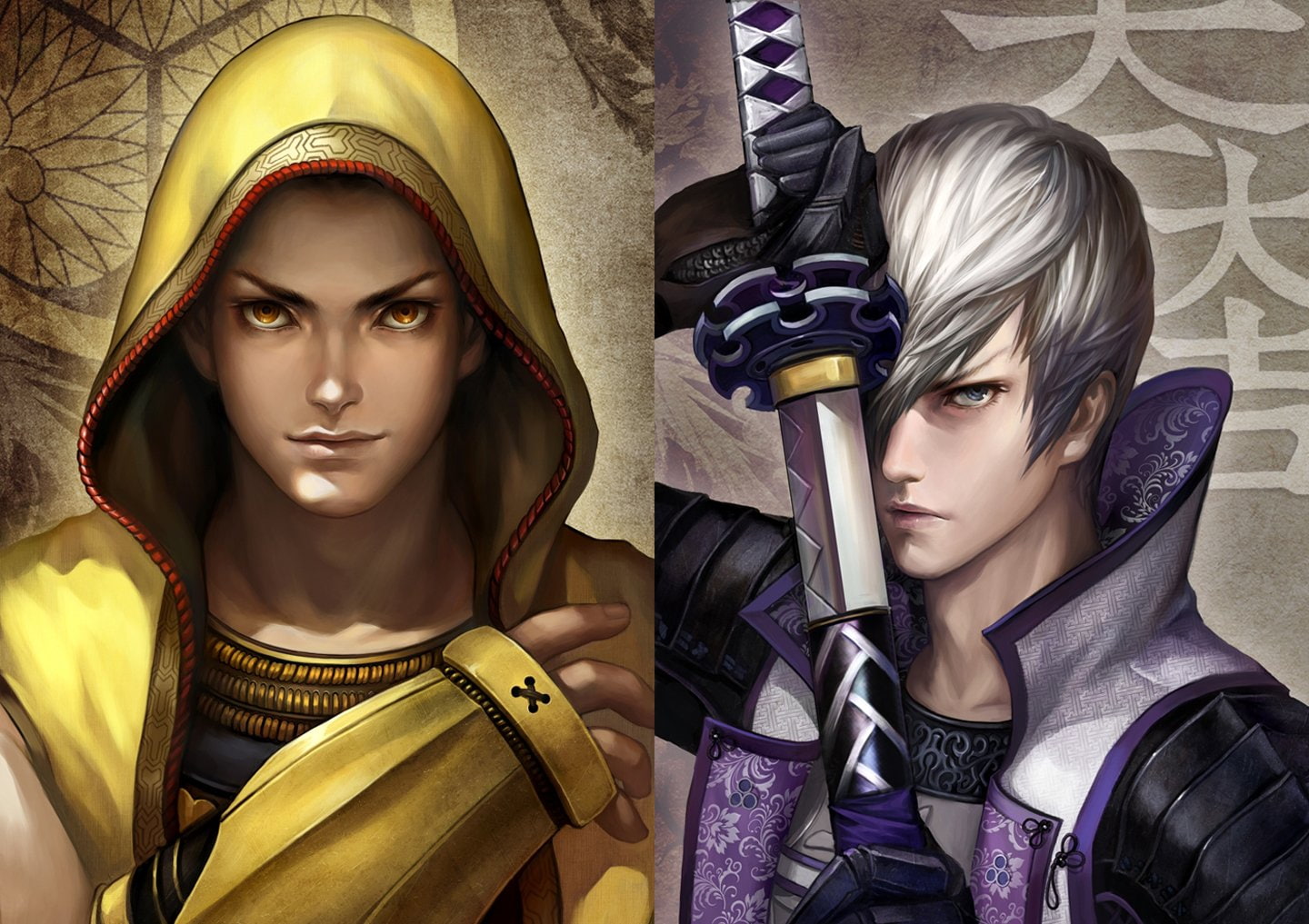 characters, warrior, anime, sword, series, boys, sengoku, 720P, basara, HD Wallpaper