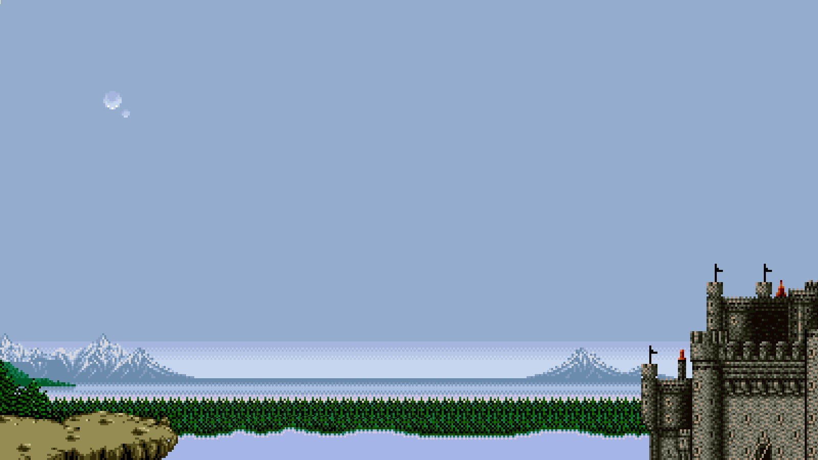 tranquility, Final Fantasy IV, pixel art, city, blue, beauty in nature, building exterior, day, Final Fantasy, architecture, built structure, video games, HD Wallpaper