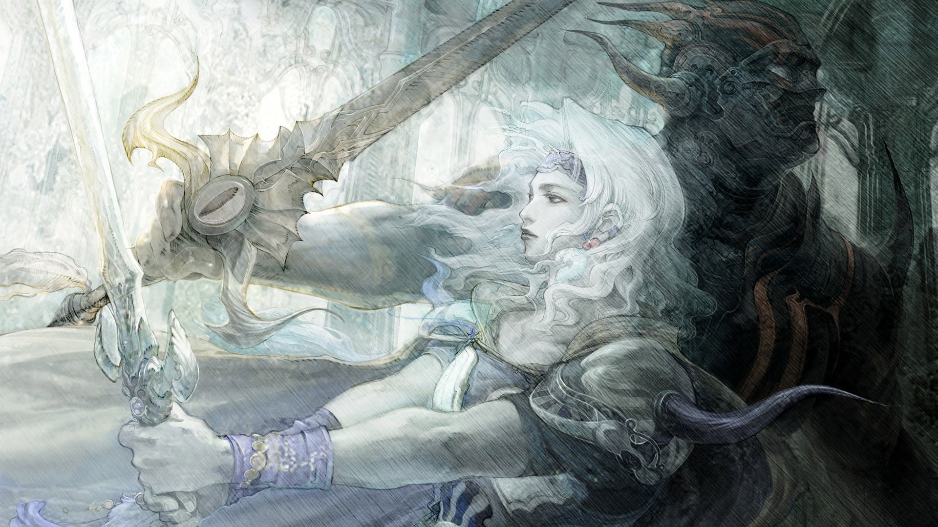 creativity, art and craft, paint, craft, the past, religion, adult, indoors, female likeness, final fantasy iv, close-up, people, angel, women, statue, HD Wallpaper