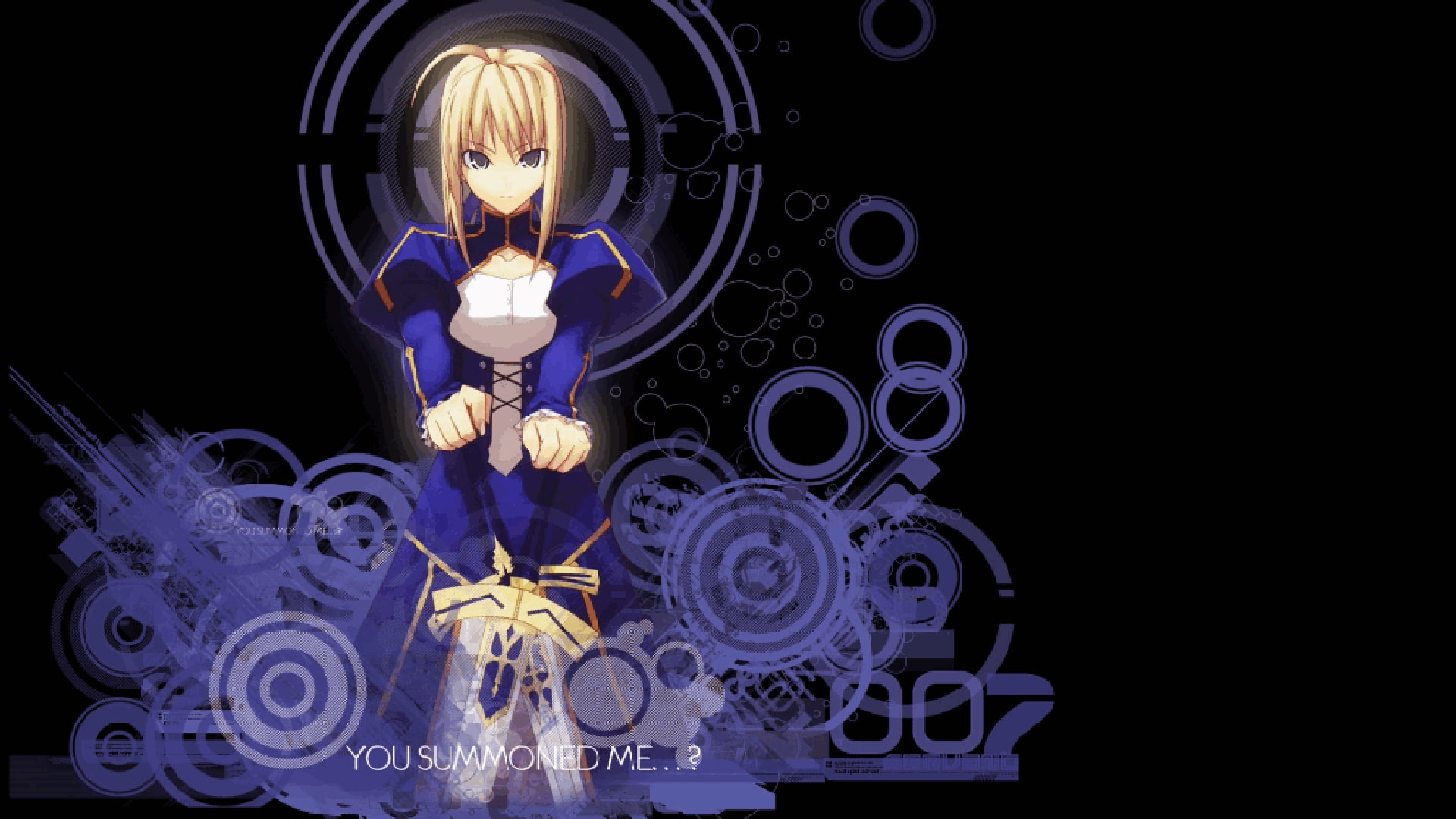1080P, hd, saber, fate, swordsman, awesome, anime, amazing, art, night, stay, HD Wallpaper