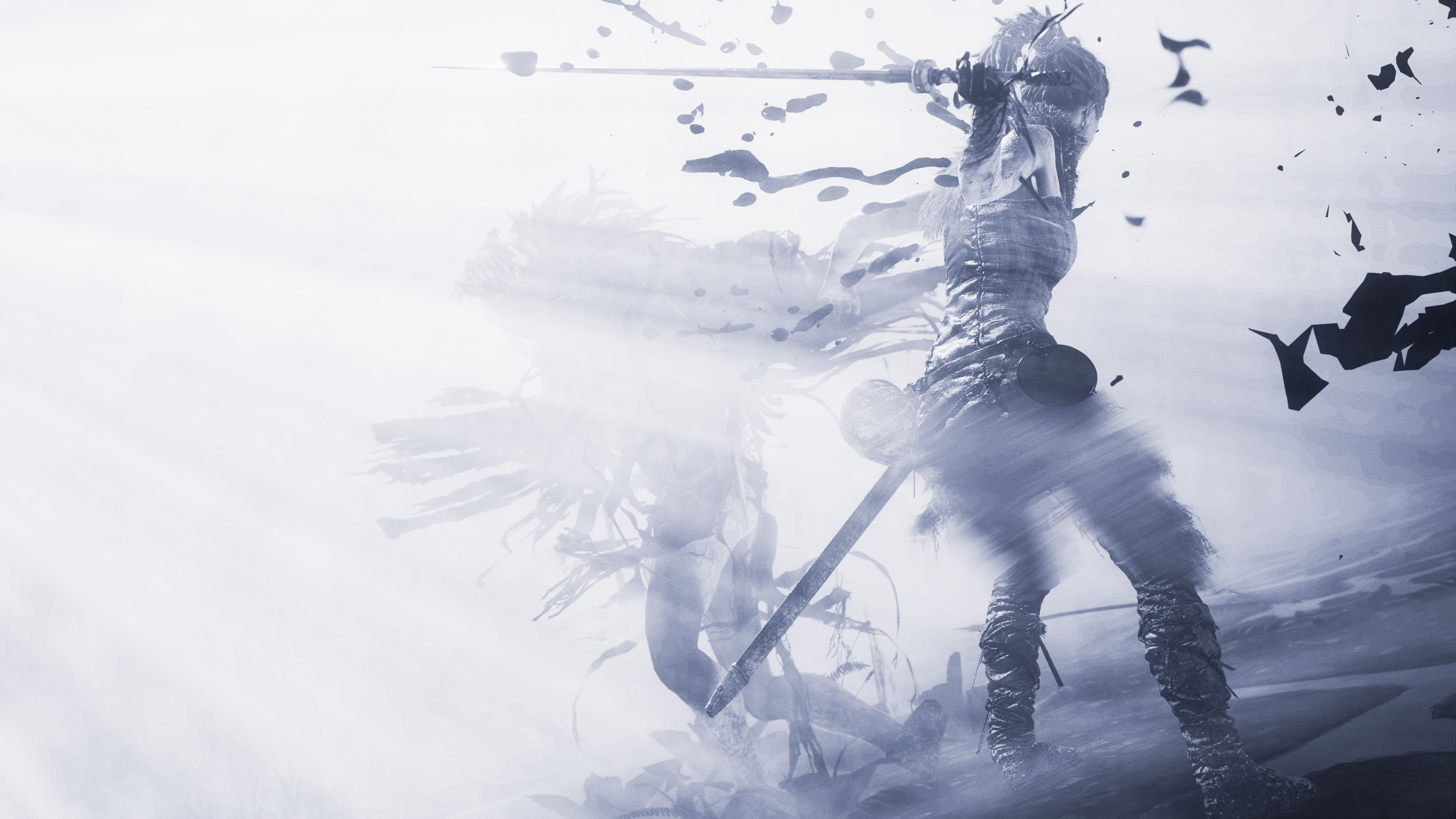 8K, Senua (Hellblade), Woman Warrior, Hellblade: Senuas Sacrifice, Video Game, HD Wallpaper