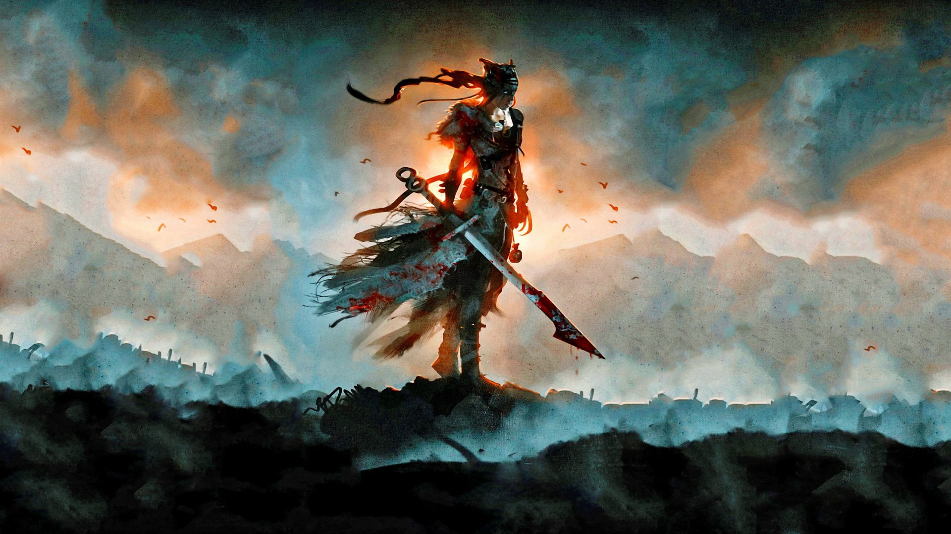 Hellblade: Senuas Sacrifice, 1080P, Video Game, Senua (Hellblade), Warrior, Blade, HD Wallpaper