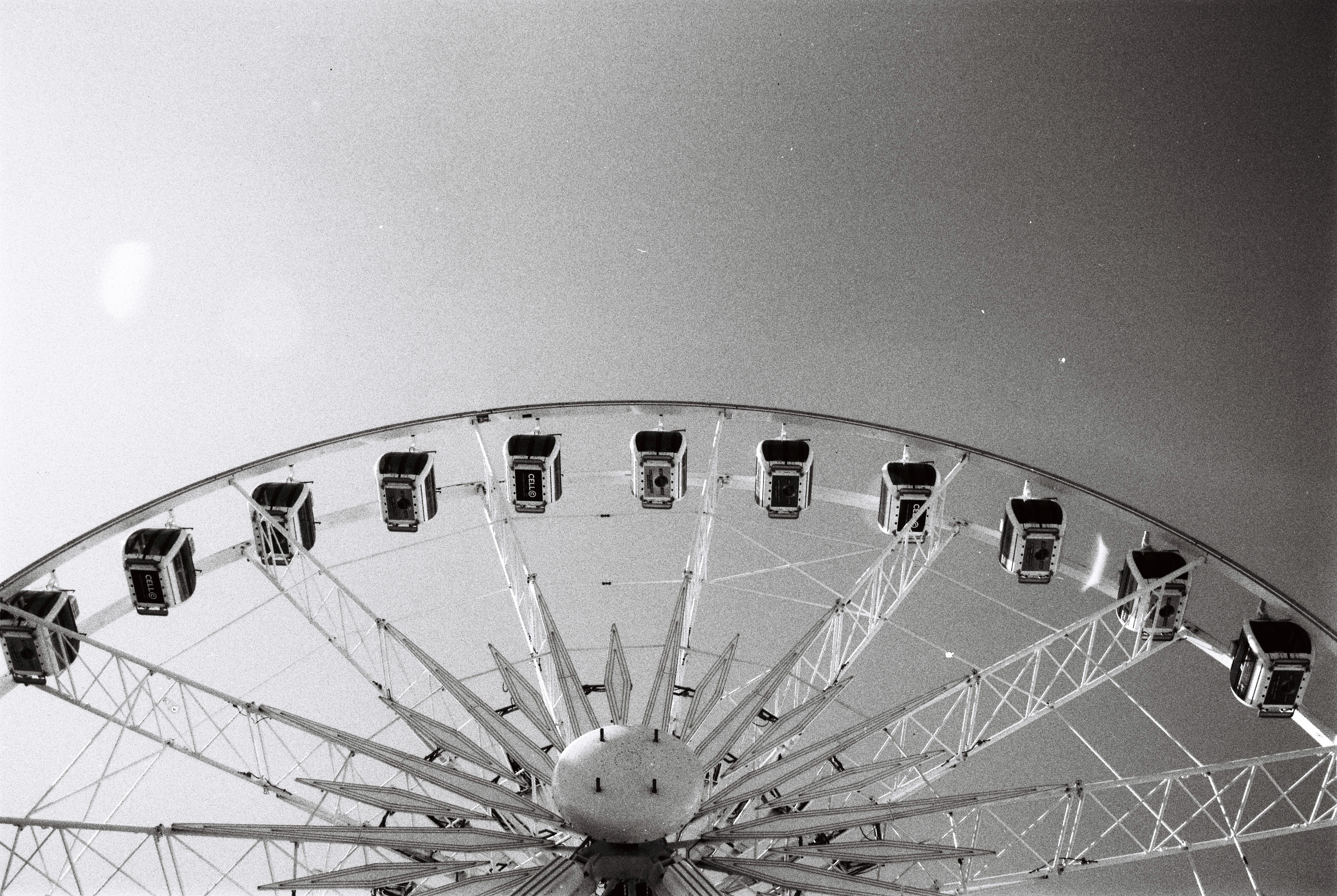 grain, traveling carnival, ilford, arts culture and entertainment, fun, amusement park ride, carnival, day, architecture, ferris wheel, outdoors, shape, HD Wallpaper