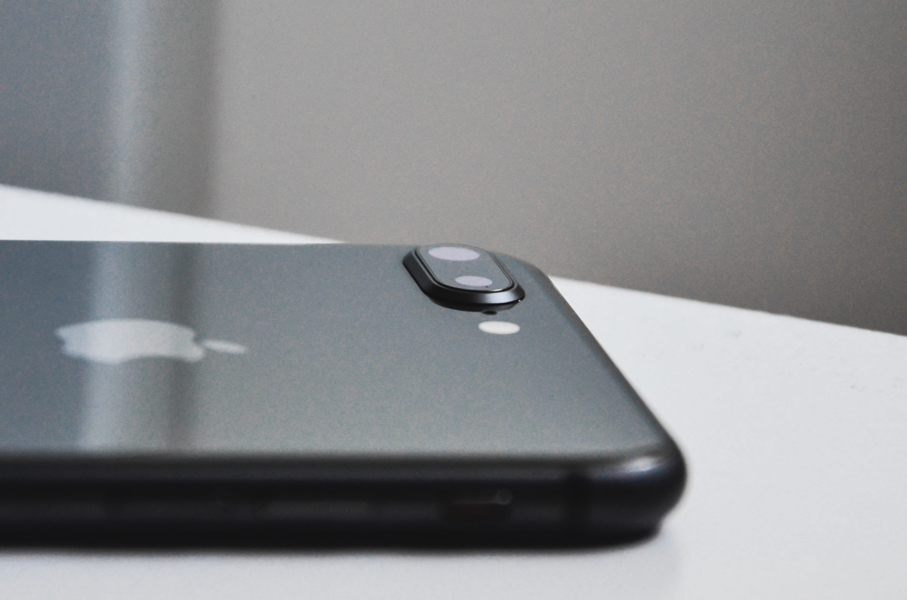 gray, ceske budejovice, computer, apple, mobile phone, selective focus, indoors, smart phone, wireless technology, still life, no people, iphone, czechia, HD Wallpaper