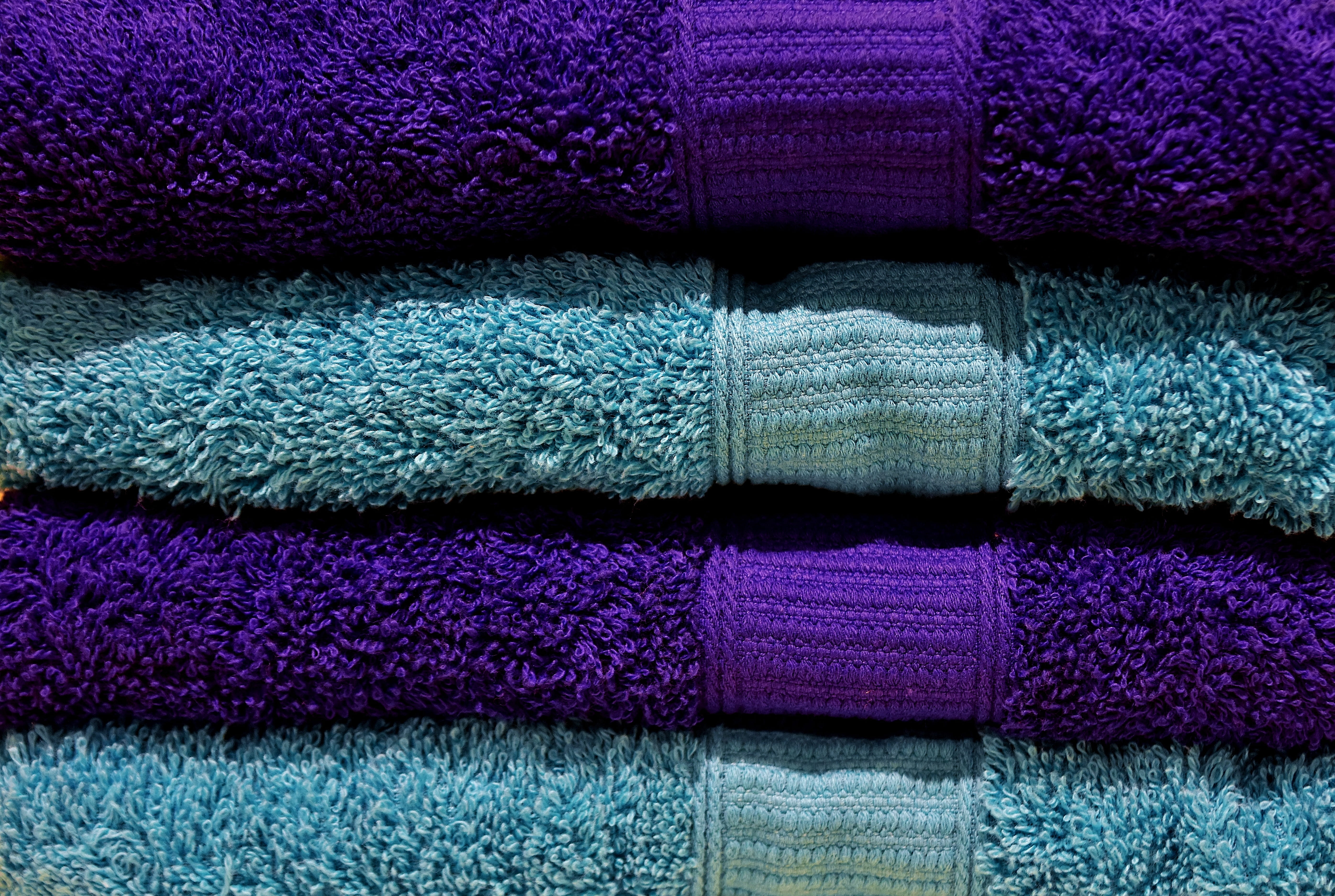 softness, structure, pink color, backgrounds, towel, towels, cuddly, 5K, group of objects, soft, close-up, purple, wool, textured, full frame, warm clothing, HD Wallpaper