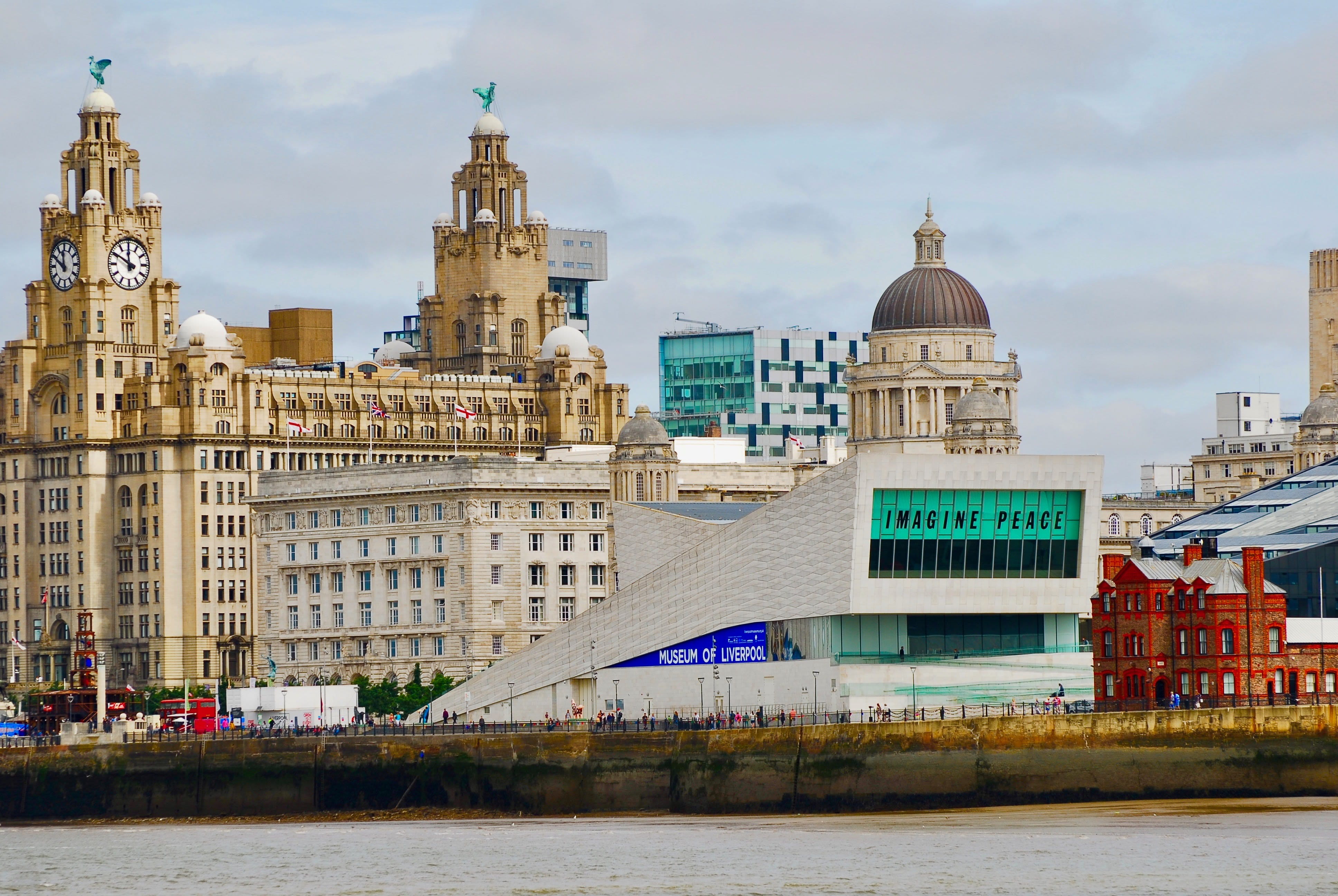 place of worship, united kingdom, religion, sky, built structure, brown, building exterior, outdoors, building, water, mersey, traditional design, church, HD Wallpaper