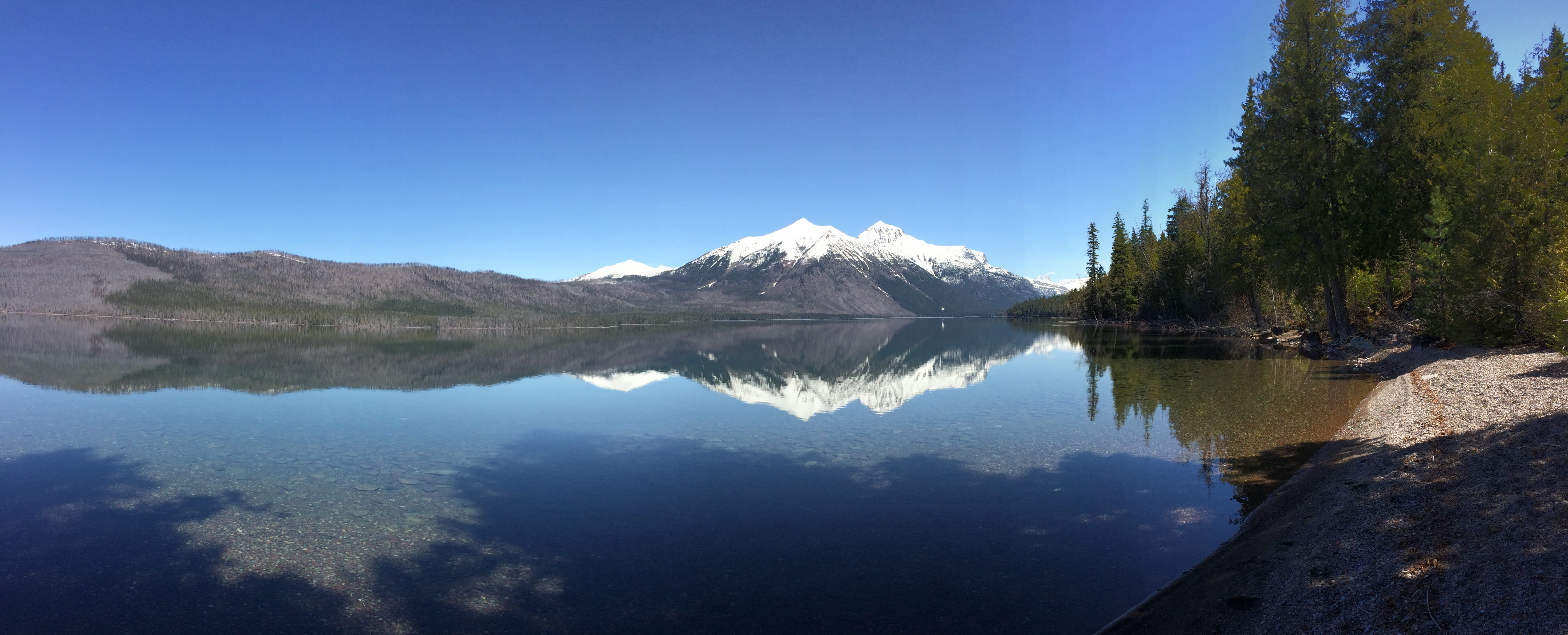 trekking, wilderness Area, mountain, 5K, blue, sky, hiking, destination, park, hike, reflection, forest, clear sky, scenics, Glacier, wild, Lake, wilderness, HD Wallpaper